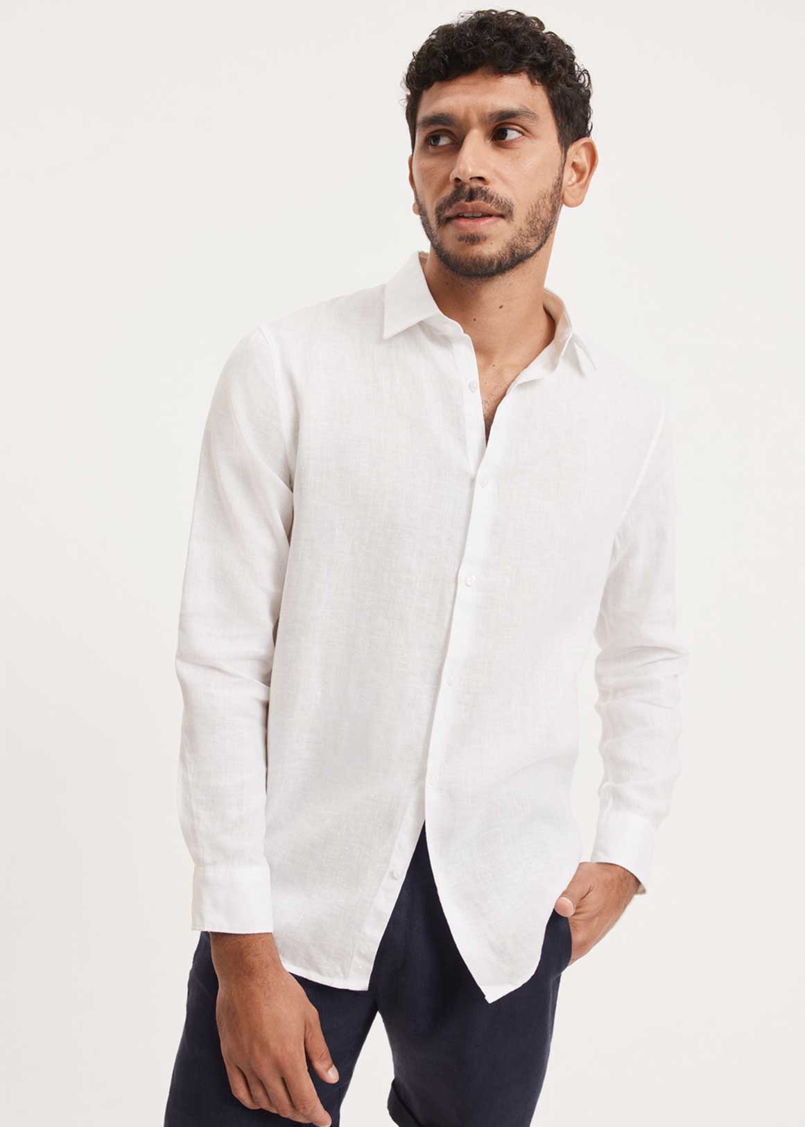 Organically Grown Linen Tailored Fit Shirt | Woolworths.co.za
