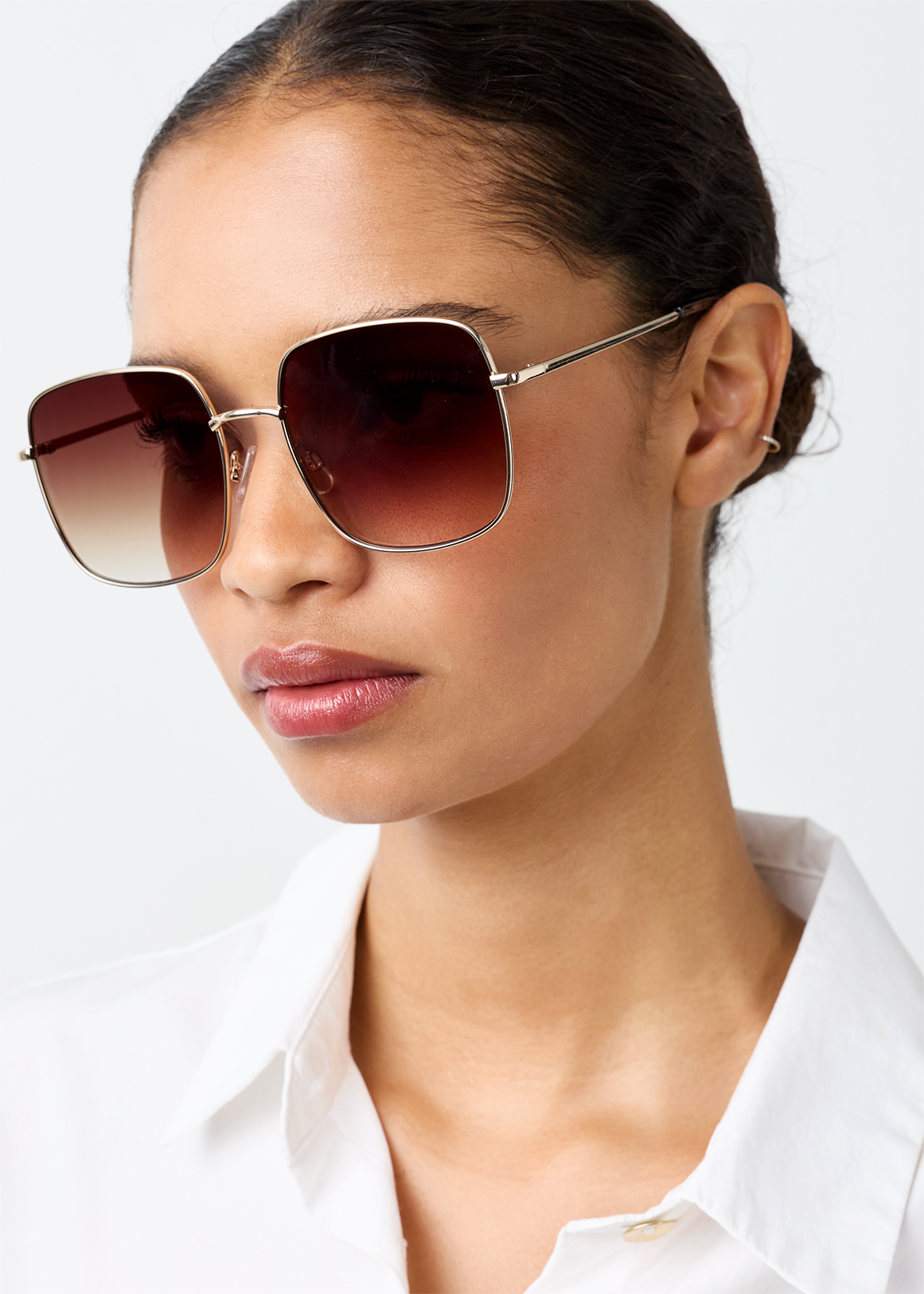 Oversize Metal Frame Square Sunglasses