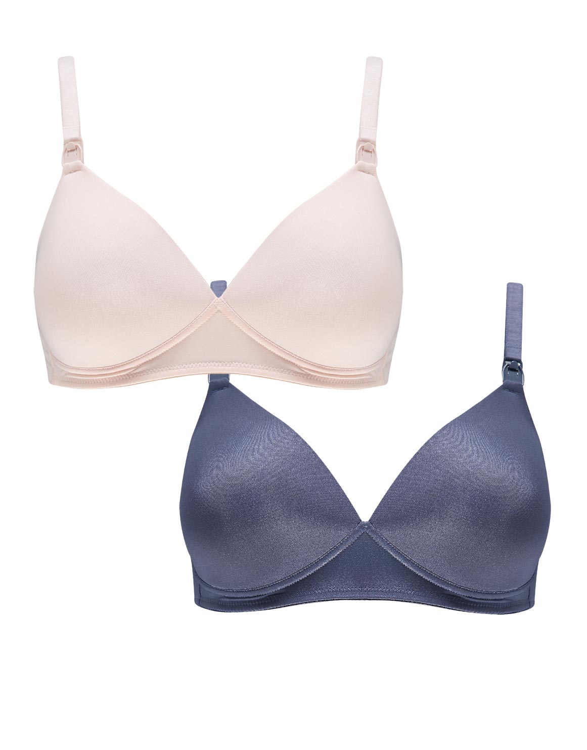 Padded Non-wire Nursing T-shirt Bras 2 Pack