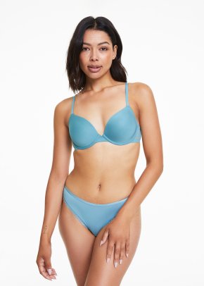Woolworths, Intimates & Sleepwear, Woolworths Womens Push Up Lace Bra And  Underwear Set Ivoryteal Blue Size 32b