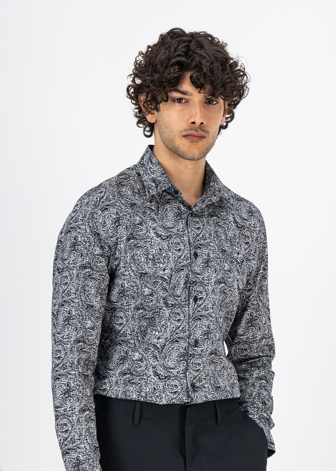 Paisley Slim Fit Cotton Stretch Shirt | Woolworths.co.za
