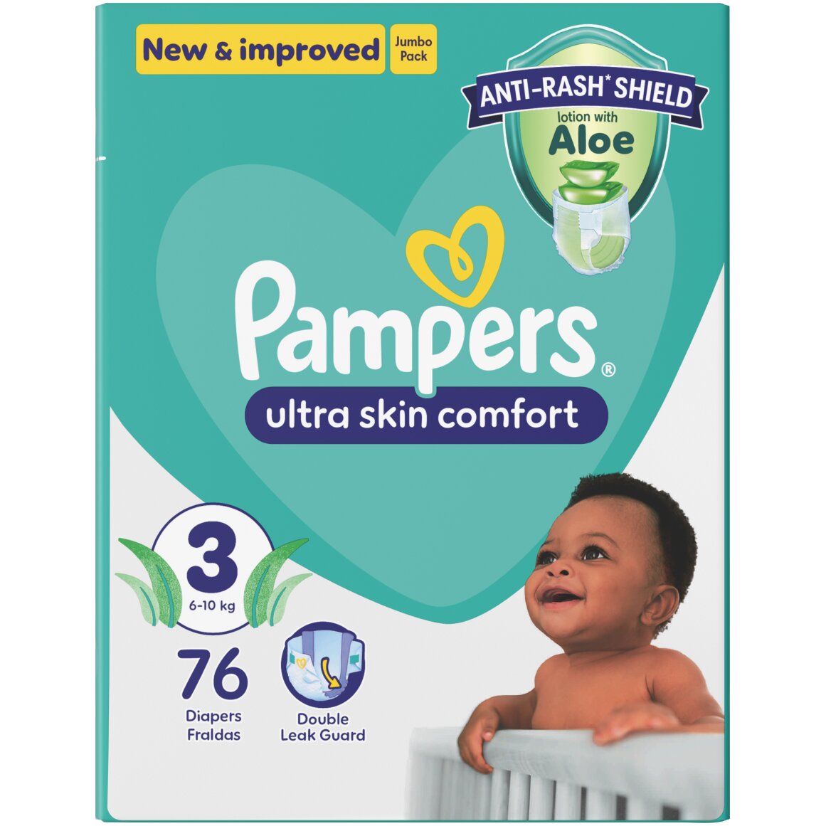 Pampers Baby Dry Size 3 (6-10 kg) Nappies 76 pk