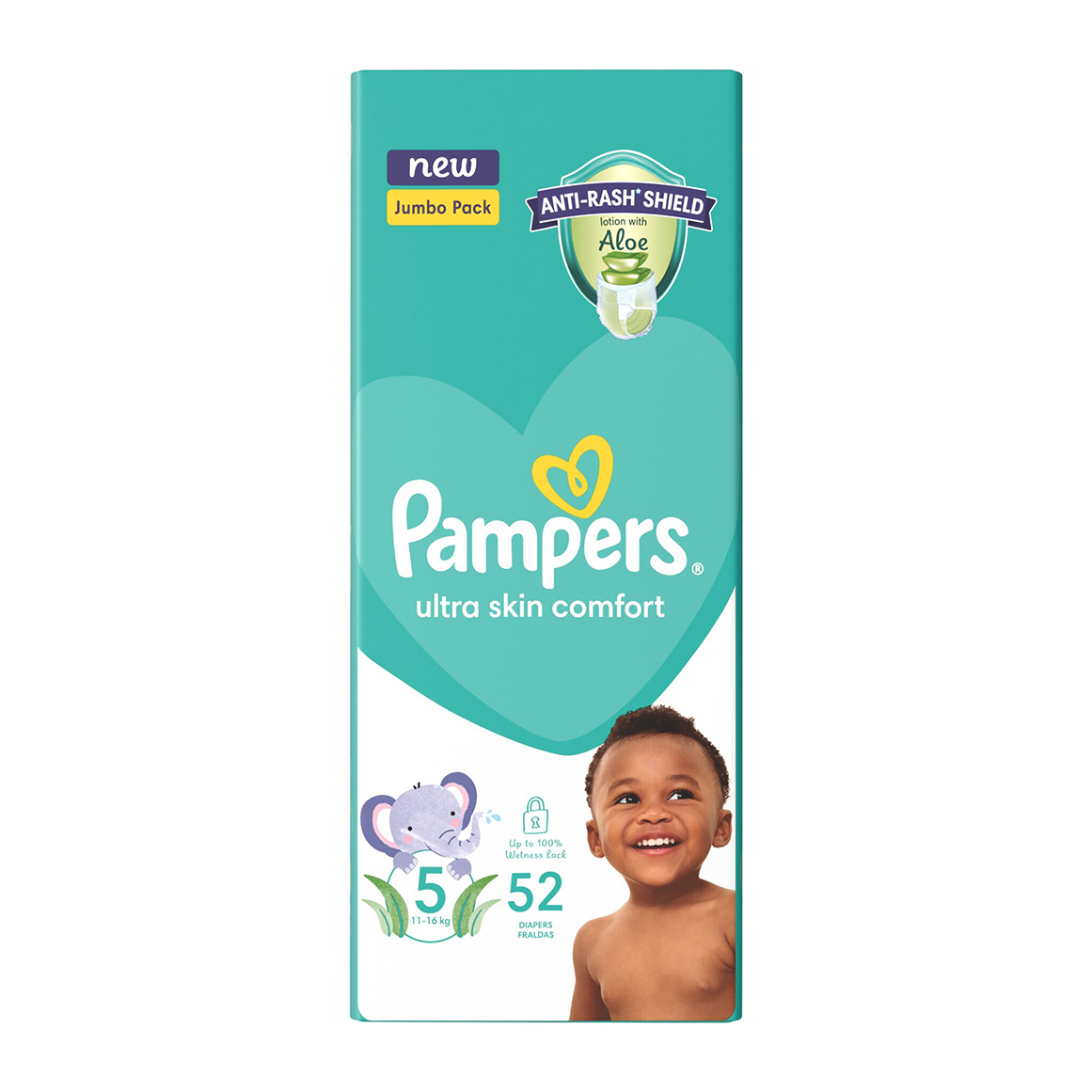 Pampers Baby Dry Size 5 (11 - 18 kg) Nappies 52 pk