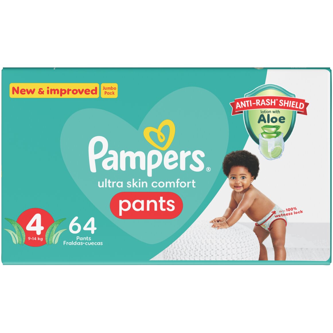 Pampers No Maxi (9 14 kg) Pants Jumbo 60 pk - Main Image