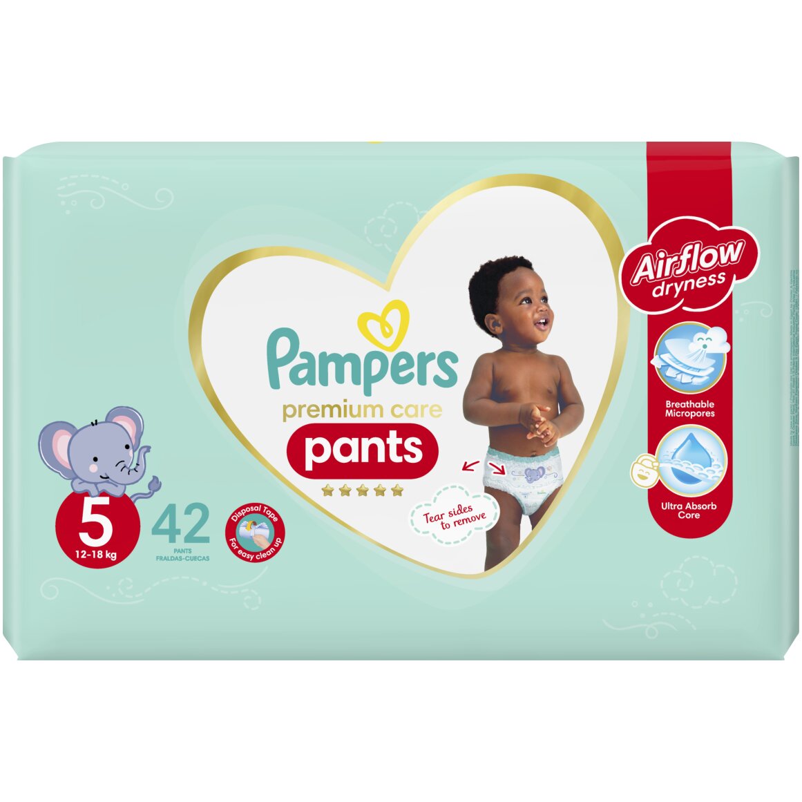 Pampers Premium Care Pants No.5 (12 - 18 kg) 42 pk