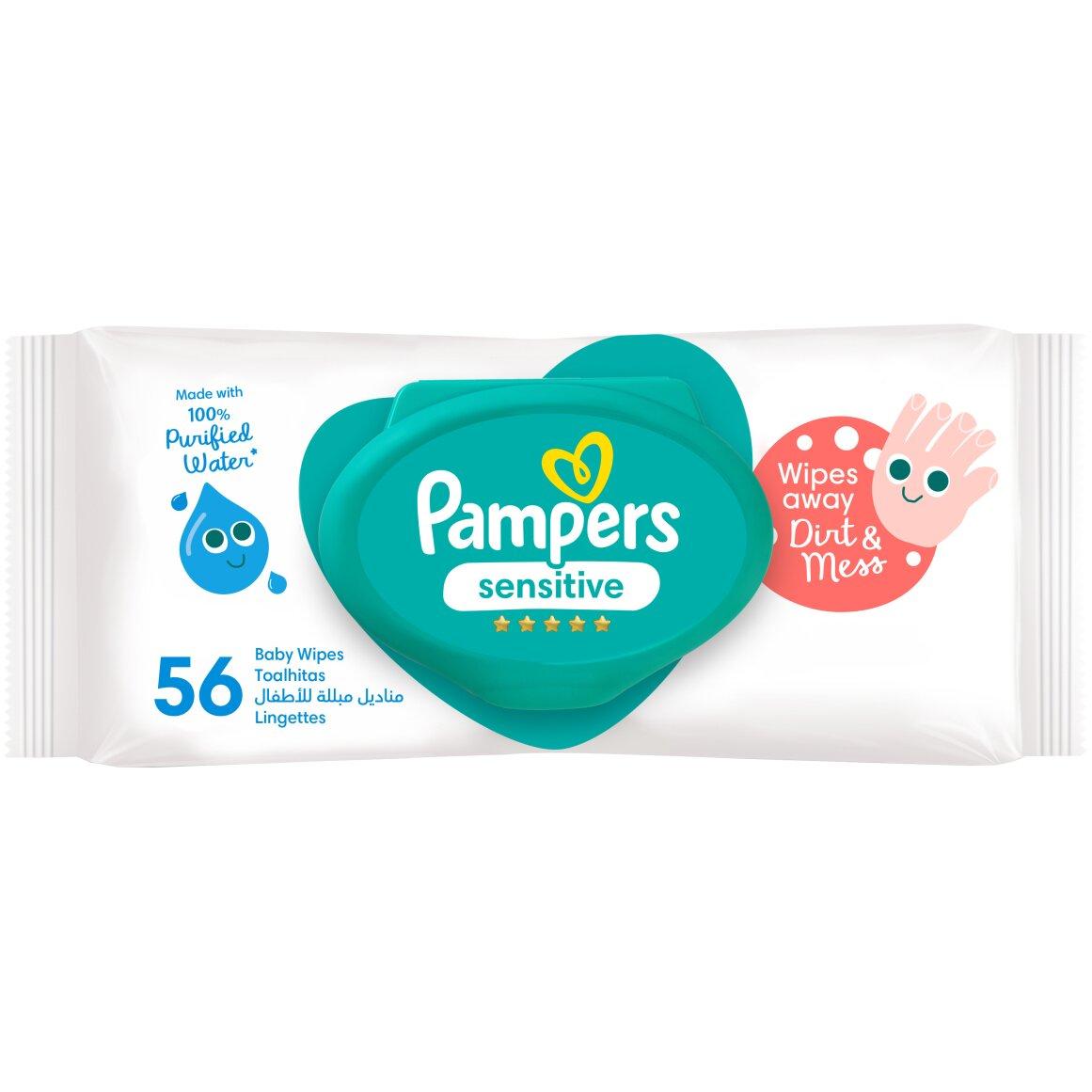 Pampers Sensitive Baby Wipes 56 pk