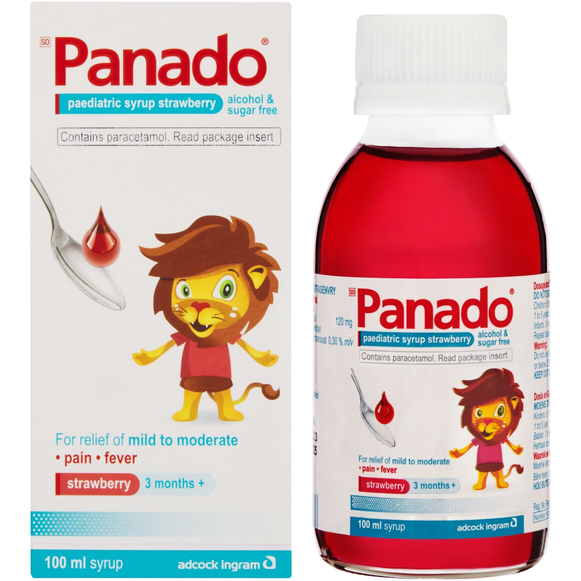 Panado Paediatric Strawberry Syrup 100 ml | Woolworths.co.za