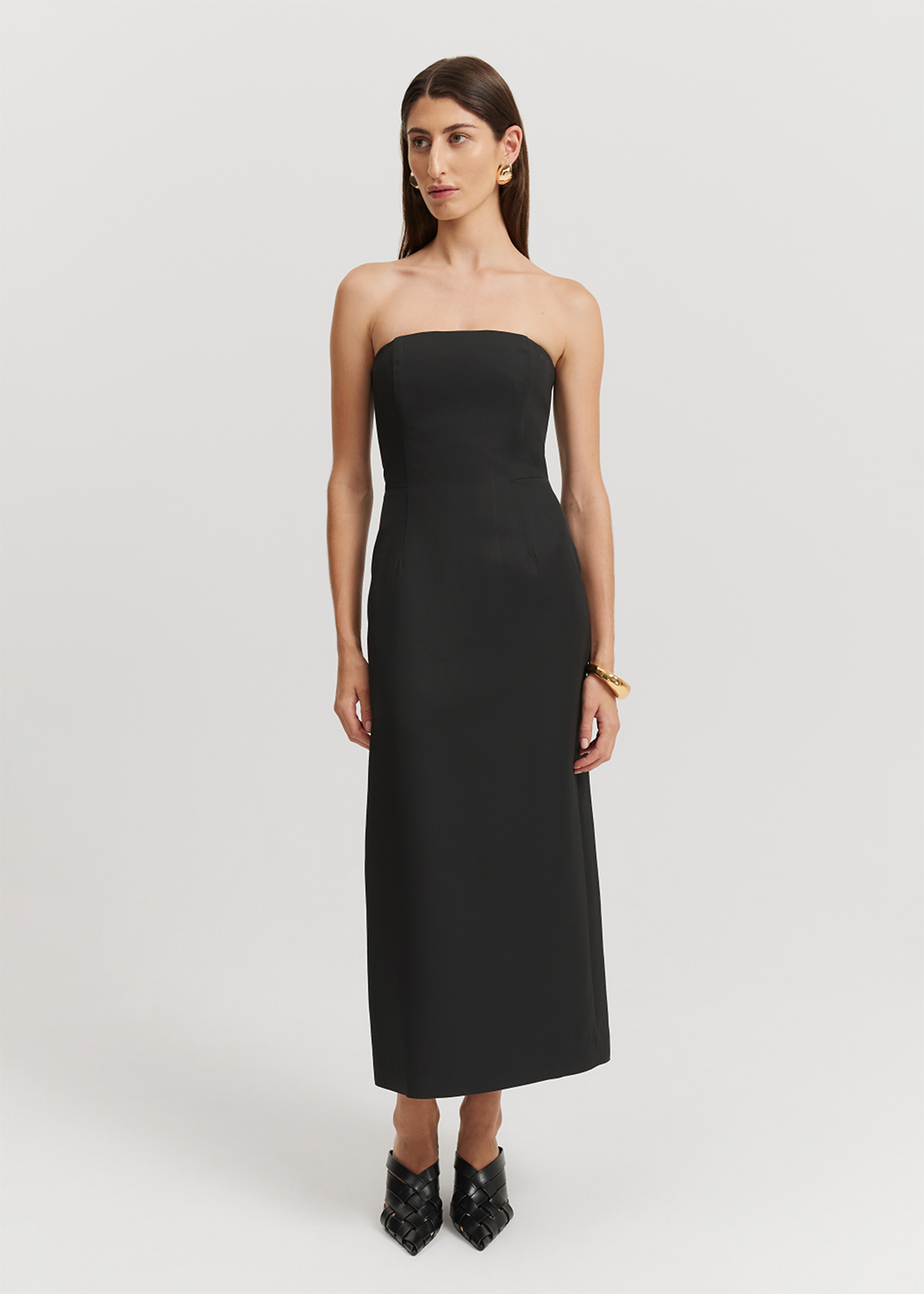 Panelled Strapless Dress | Woolworths.co.za