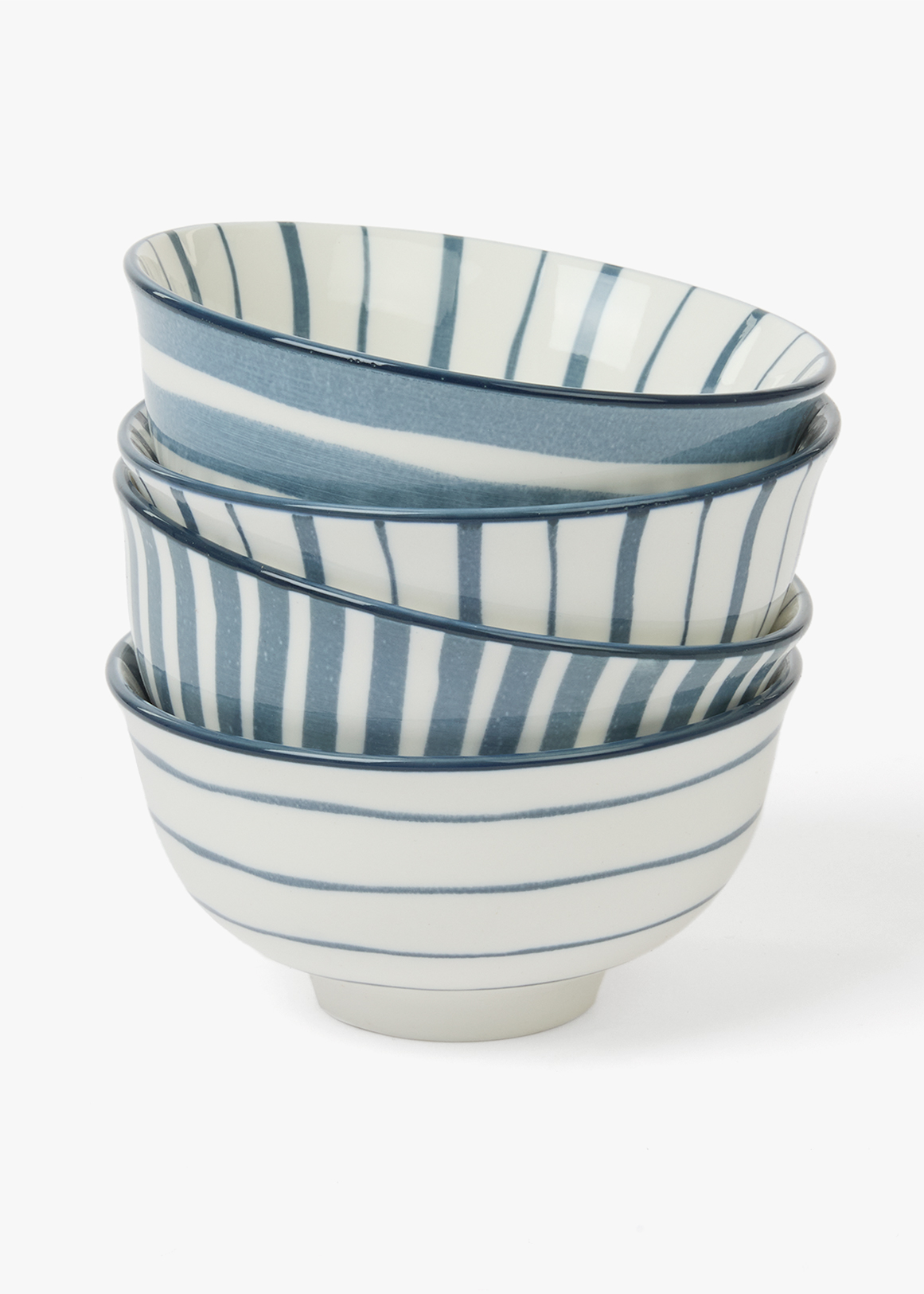 Pattern Stripes Tapas Bowls 4 Pack