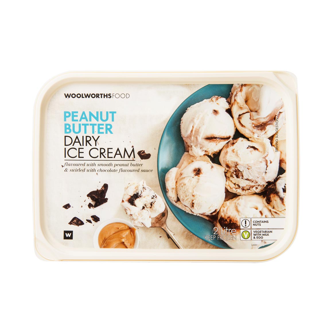 Peanut Butter Flavoured Dairy Ice Cream 2L Woolworths.co.za