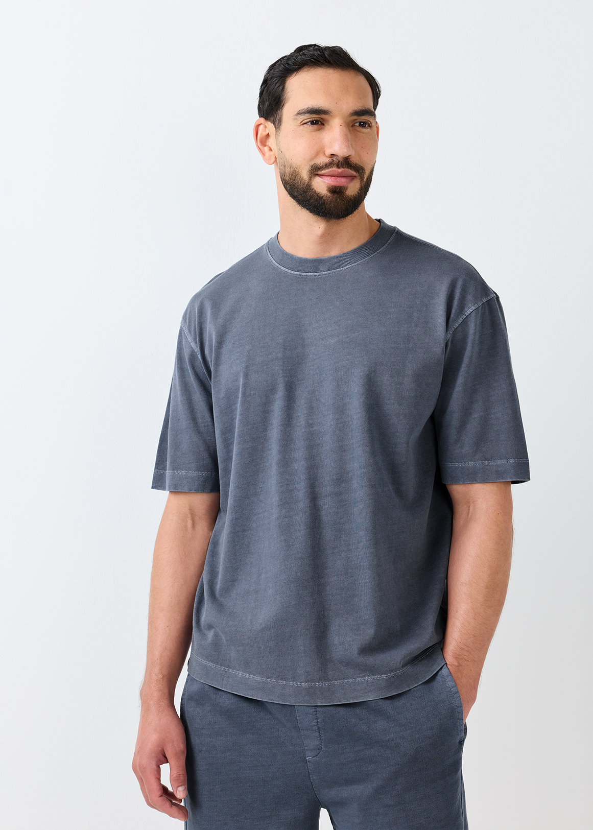 Pigment Wash Relaxed Fit Cotton T-shirt