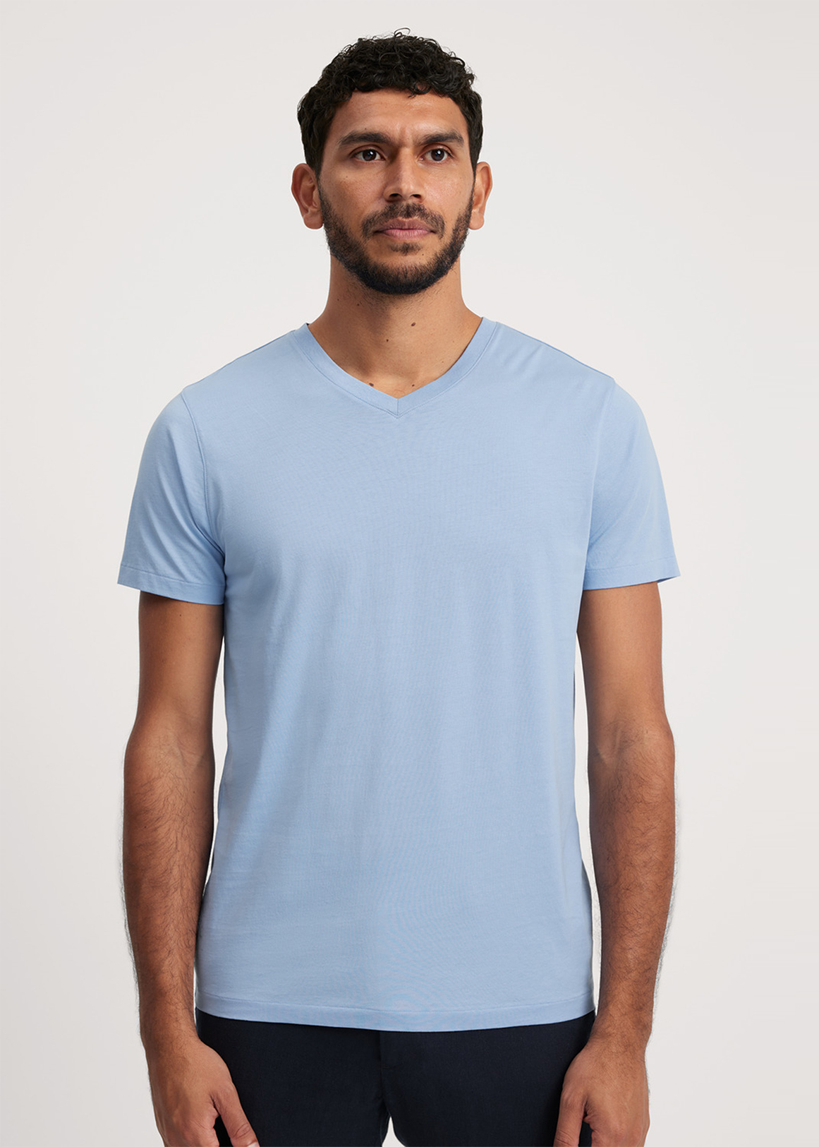 Pima Cotton V-Neck T-Shirt | Woolworths.co.za