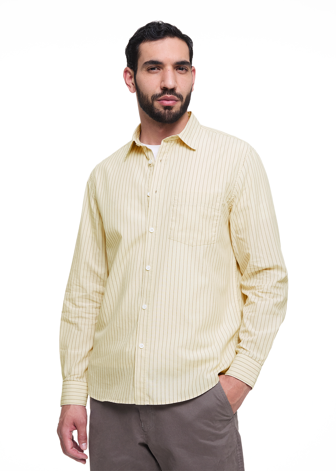 Pinstripe Cotton Shirt