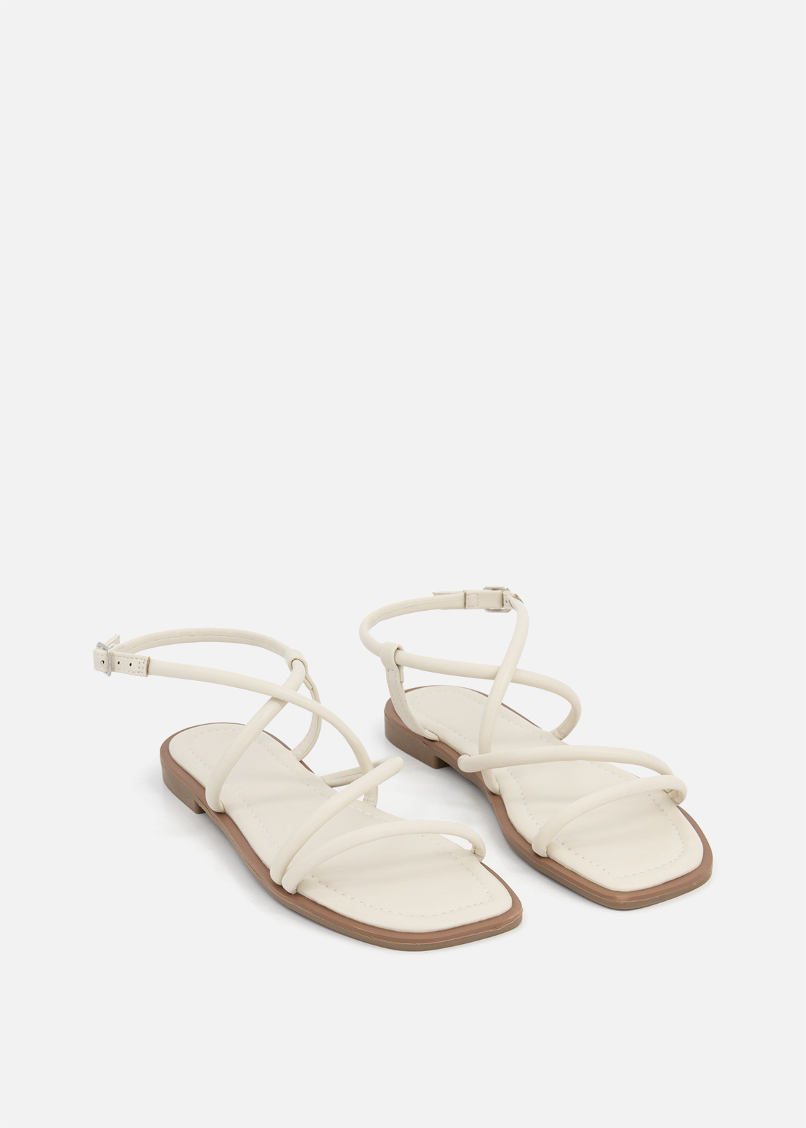Piped Assymetric Strappy Sandals | Woolworths.co.za