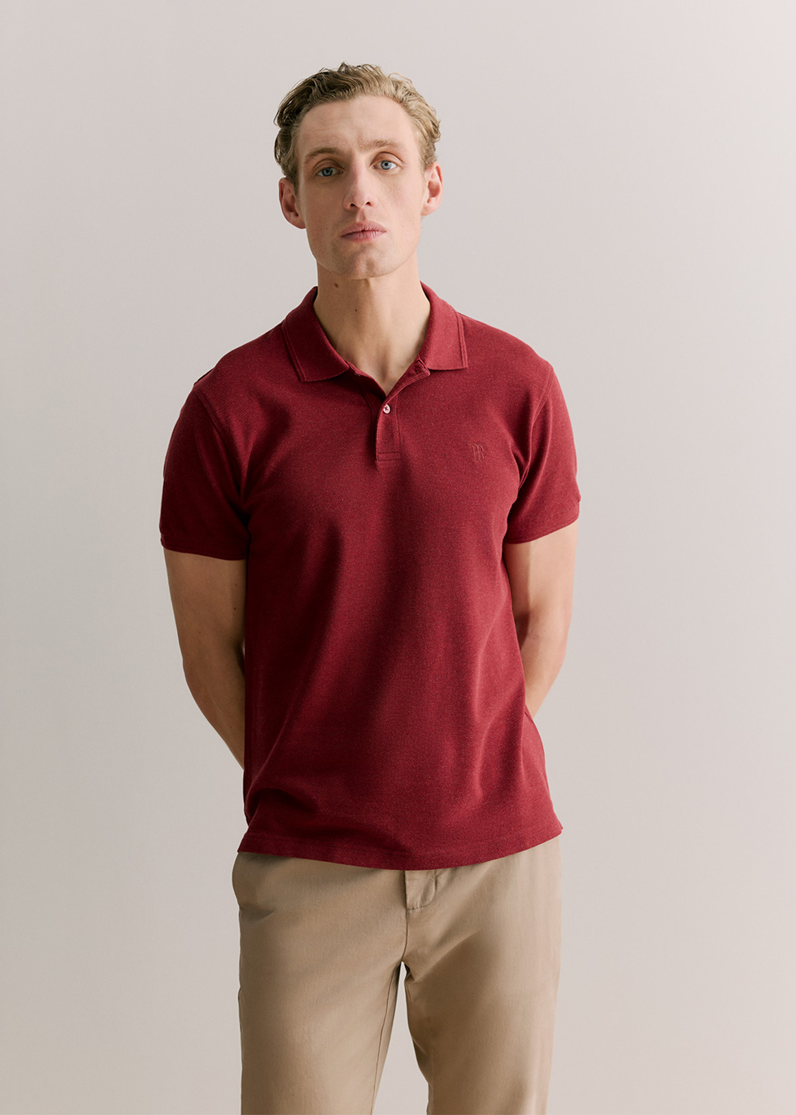 Pique Marle Monogram Polo