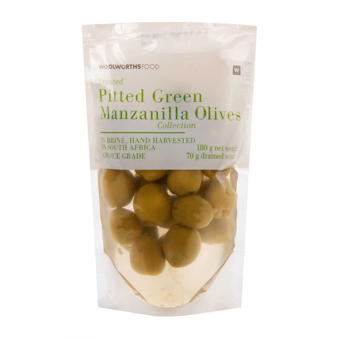 Pitted Green Manzanilla Olives 180 g