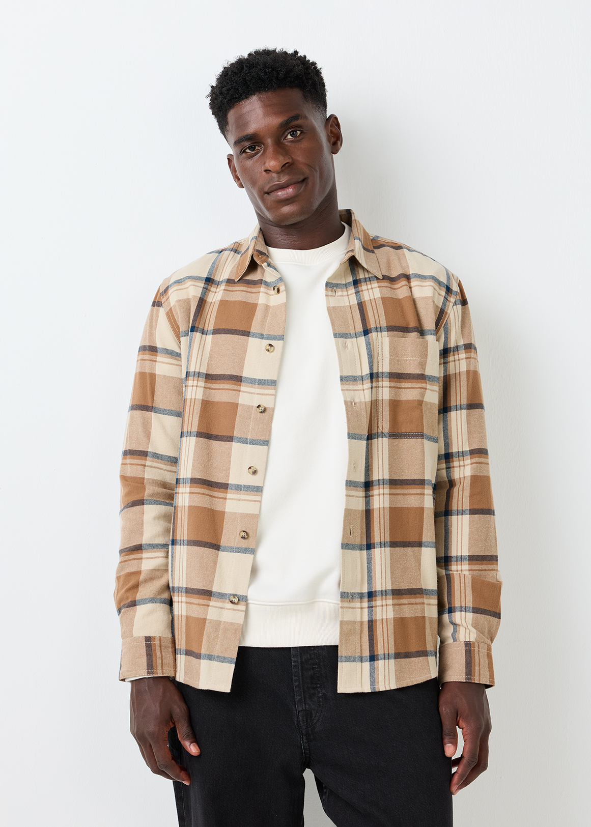 Plaid Check Flannel Shirt