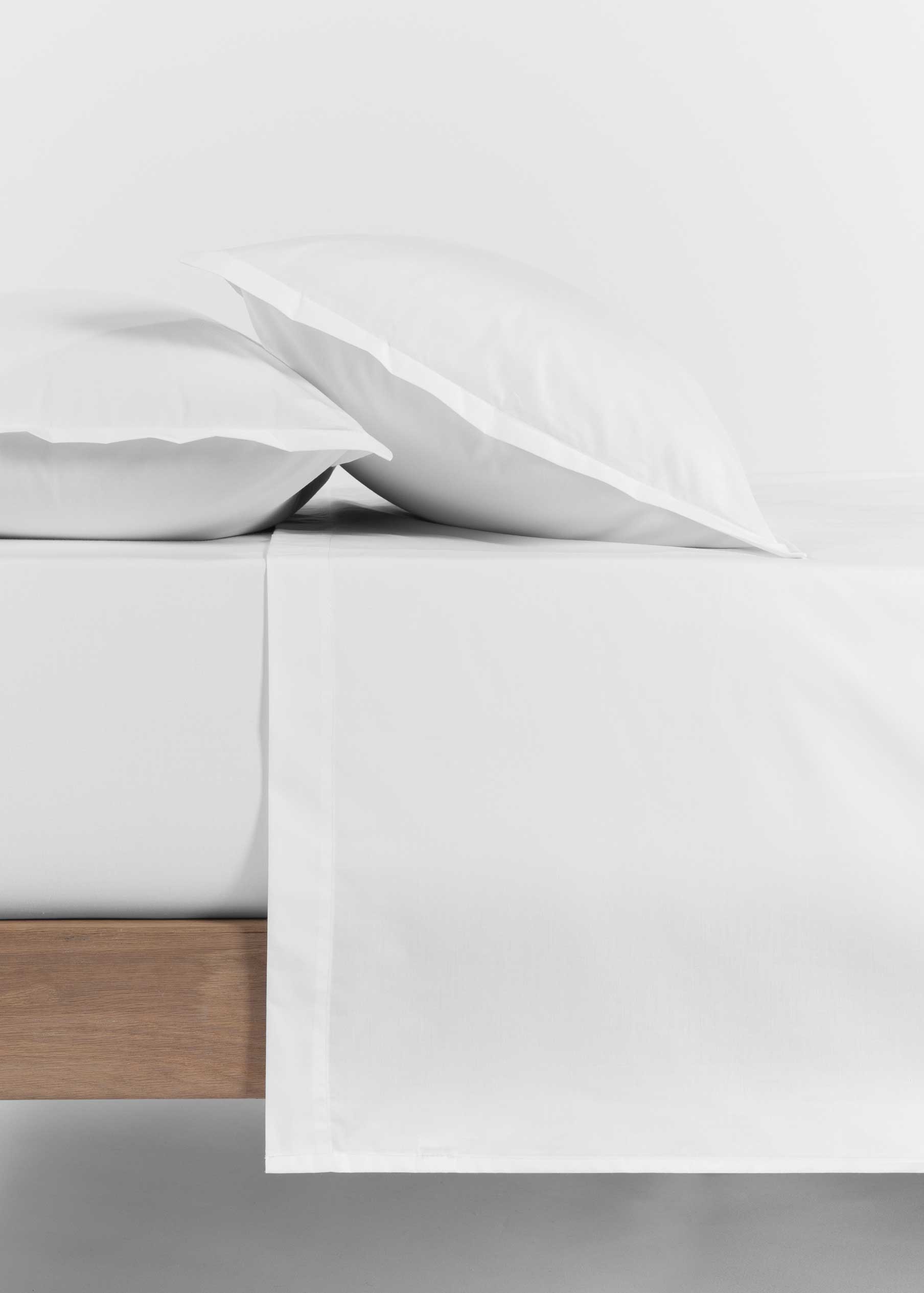 Drap Plat 100% Coton Percale 200TC – 240 X 280 Cm – Couleur Unie Neutre – Luxe & Confort