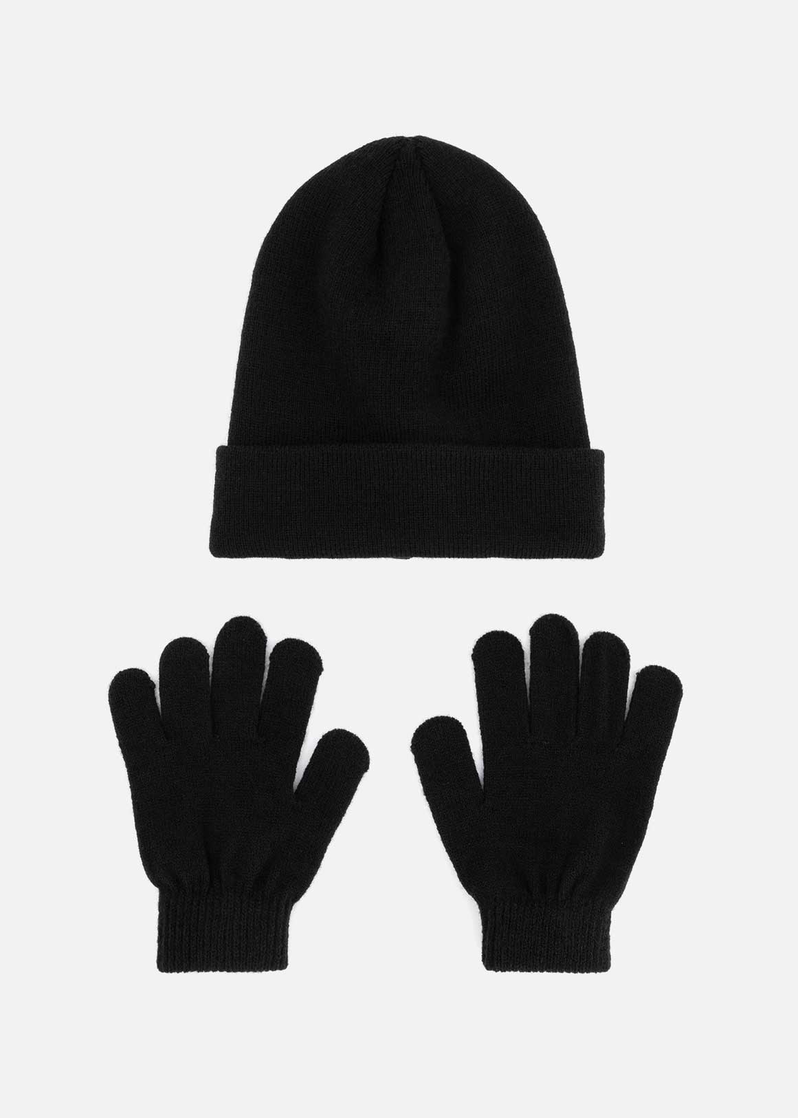 Plain Beanie & Glove Set | Woolworths.co.za