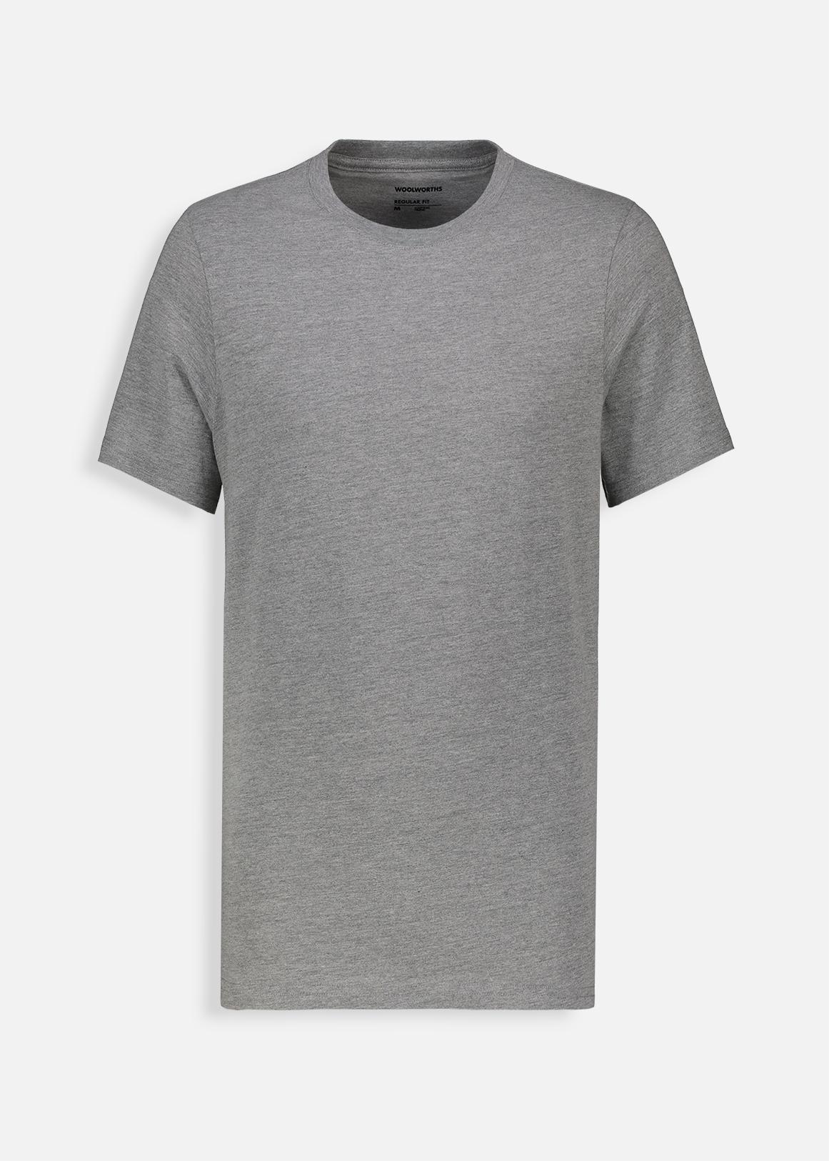 Plain Cotton Regular Fit Crew Neck T-shirt