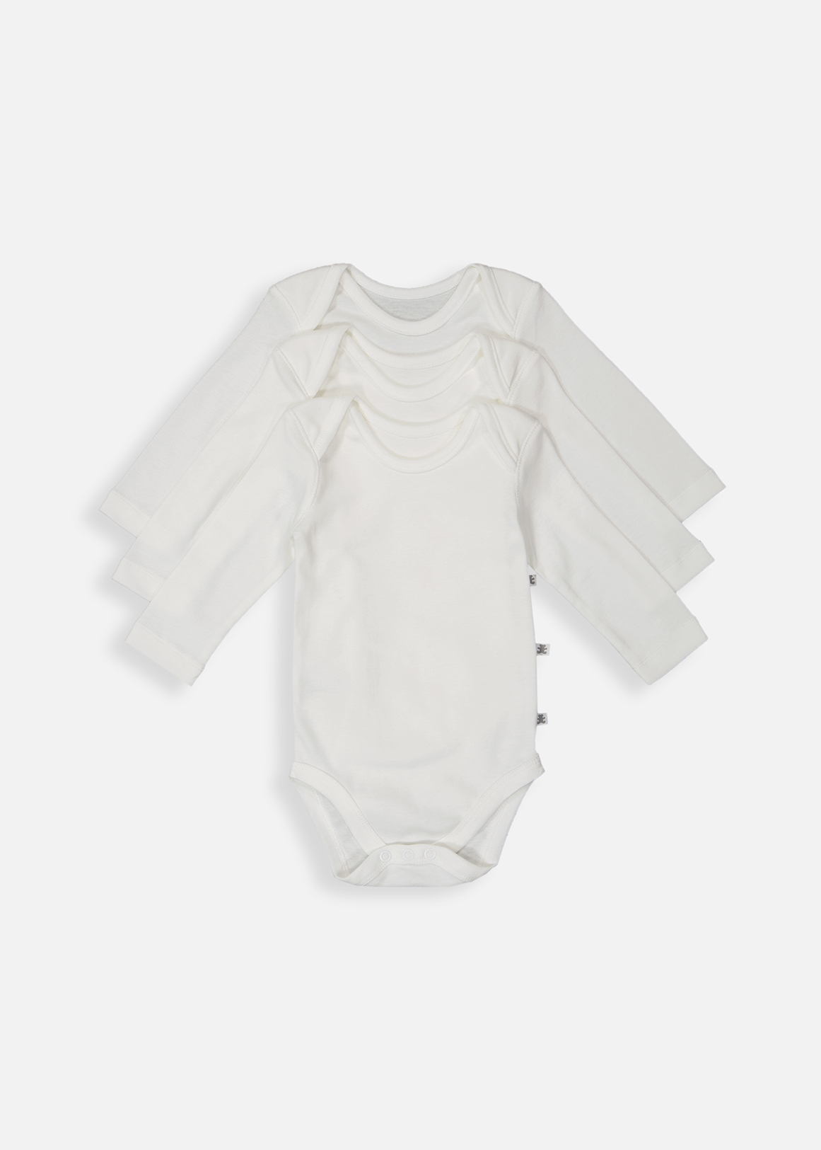 Plain Organic Cotton Bodyvests 3 Pack