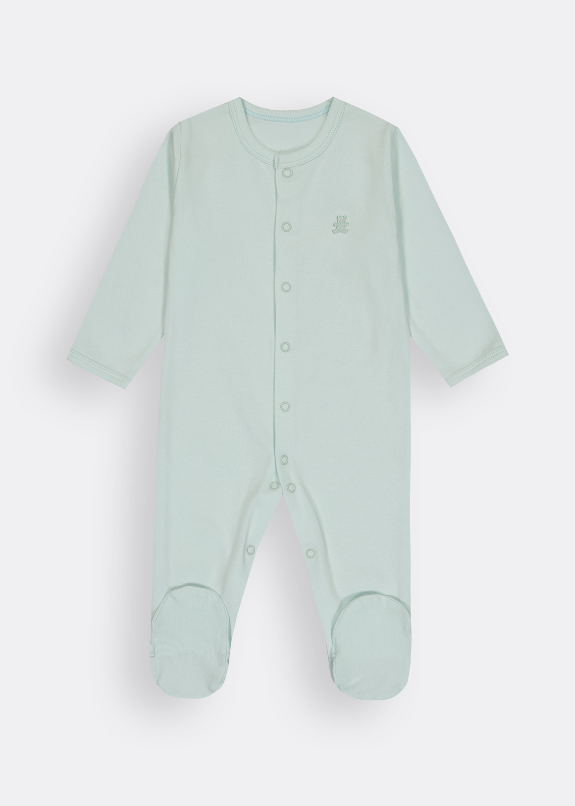 Plain Organic Cotton Sleepsuit