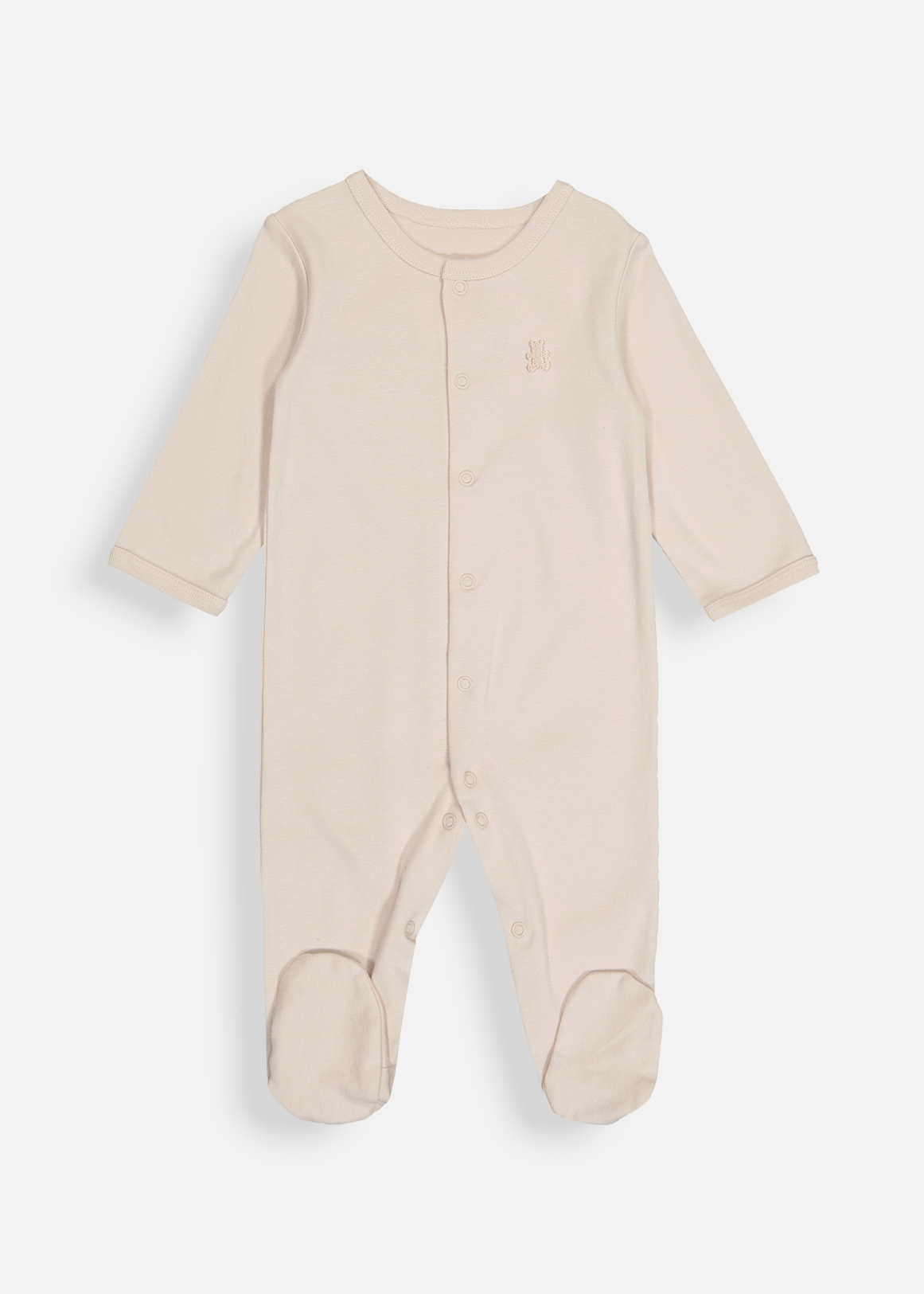 Plain Organic Cotton Sleepsuit