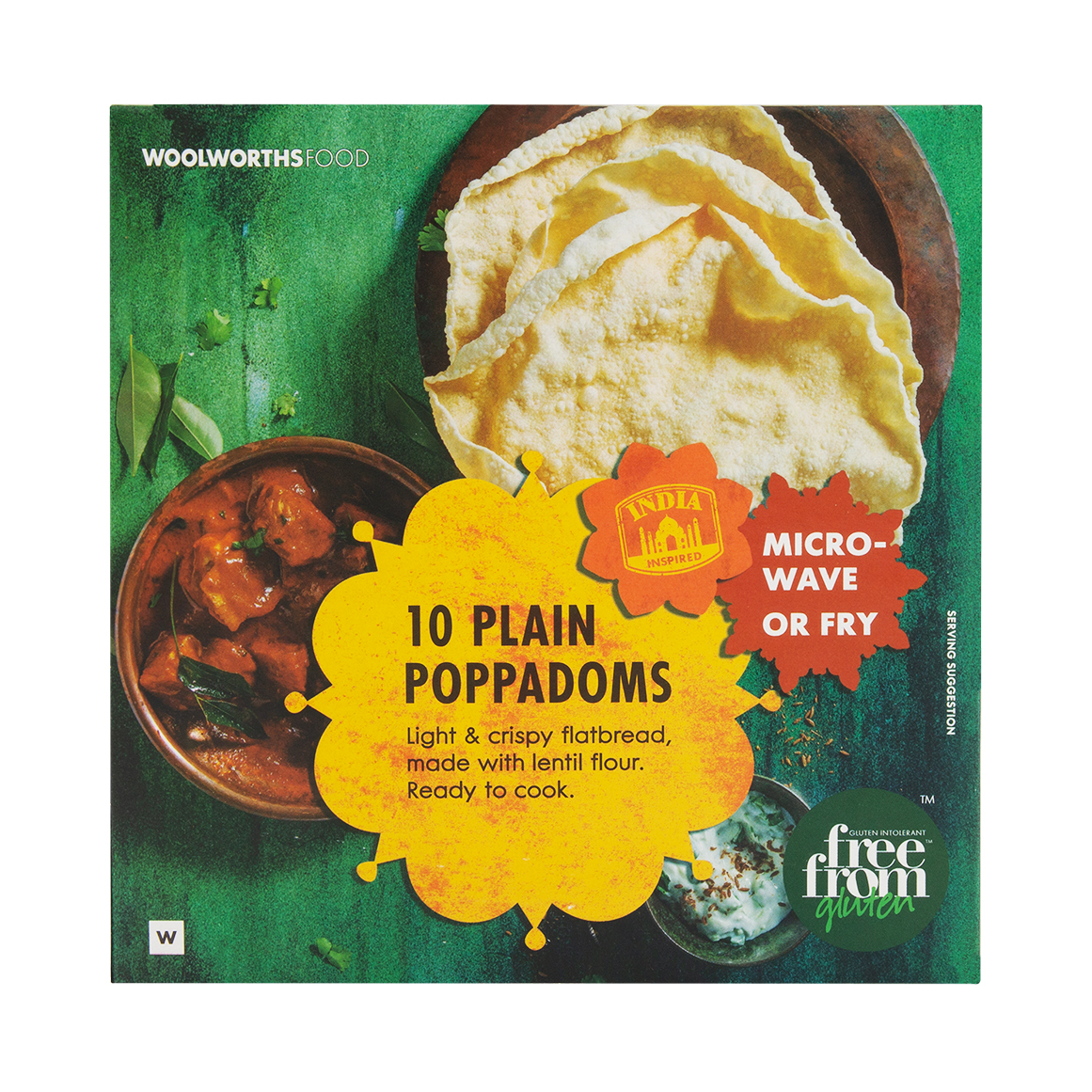 Plain Poppadums 10 pk