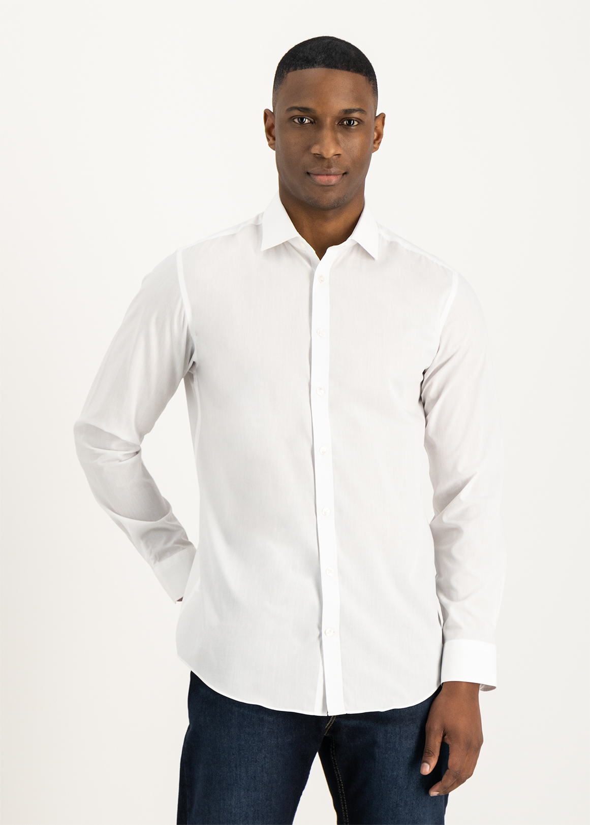 Plain Slim Fit Shirt | Woolworths.co.za