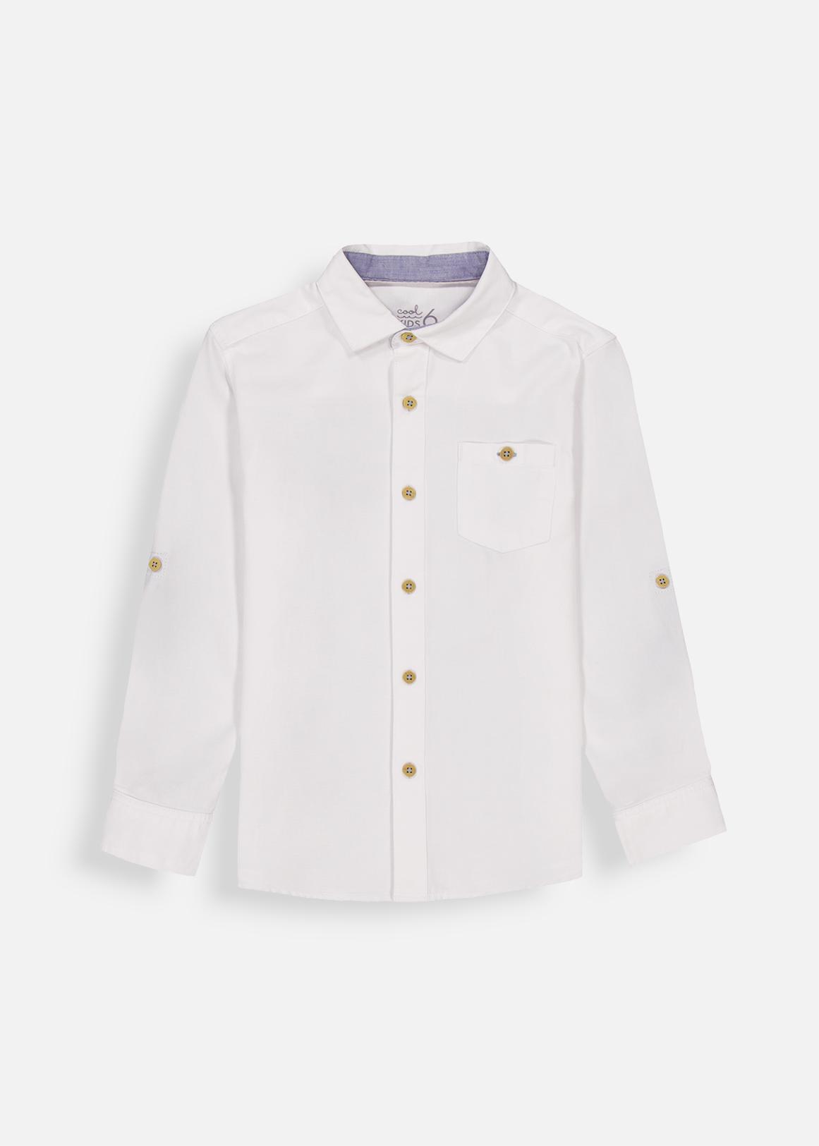 Plain White Cotton Shirt