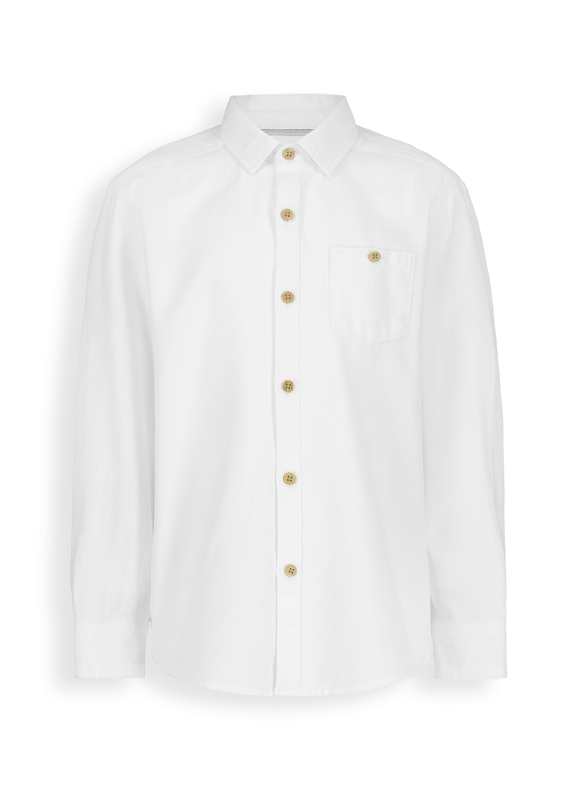 Plain White Cotton Shirt