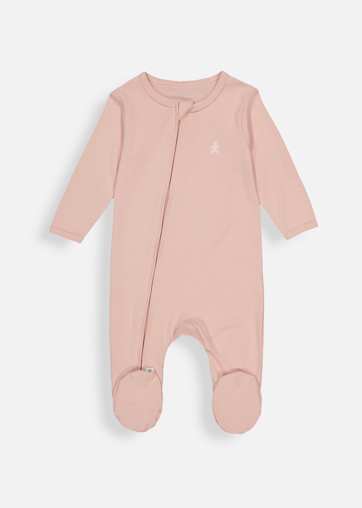 Plain Zip Cotton Sleepsuit