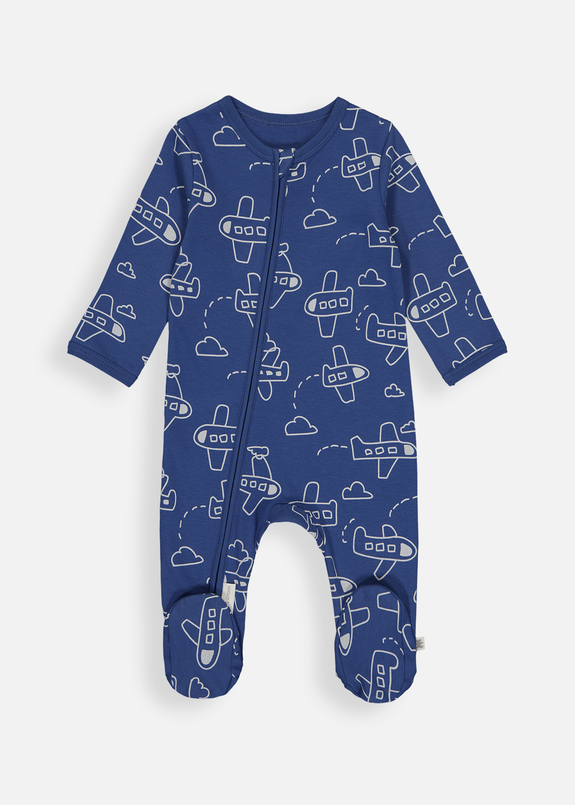 Planes Organic Cotton Zip Sleepsuit