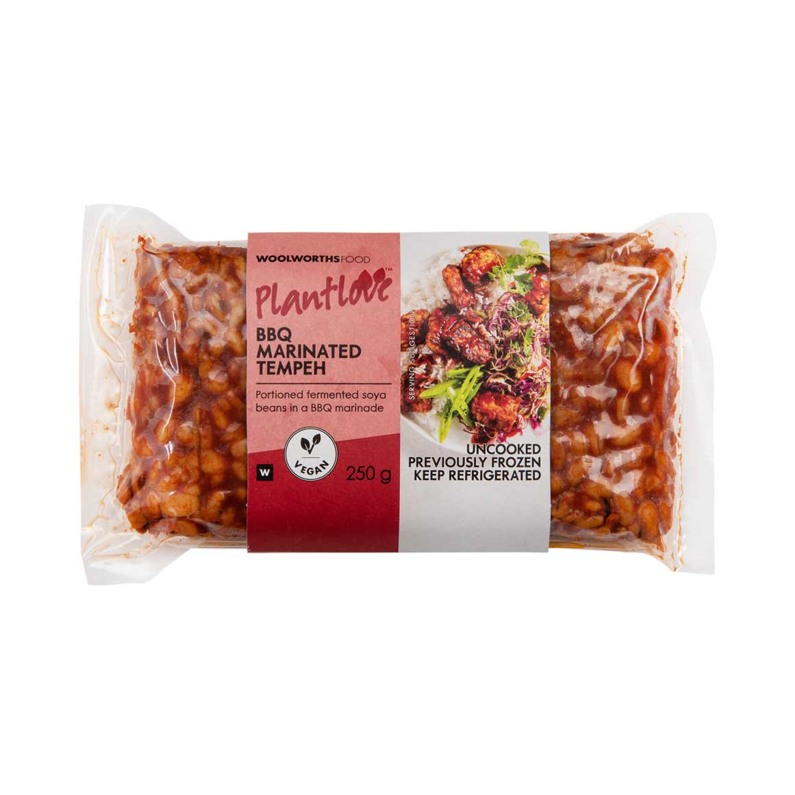 Temphe Label PlantLove™ BBQ Marinated Tempeh 250 g | Woolworths.co.za