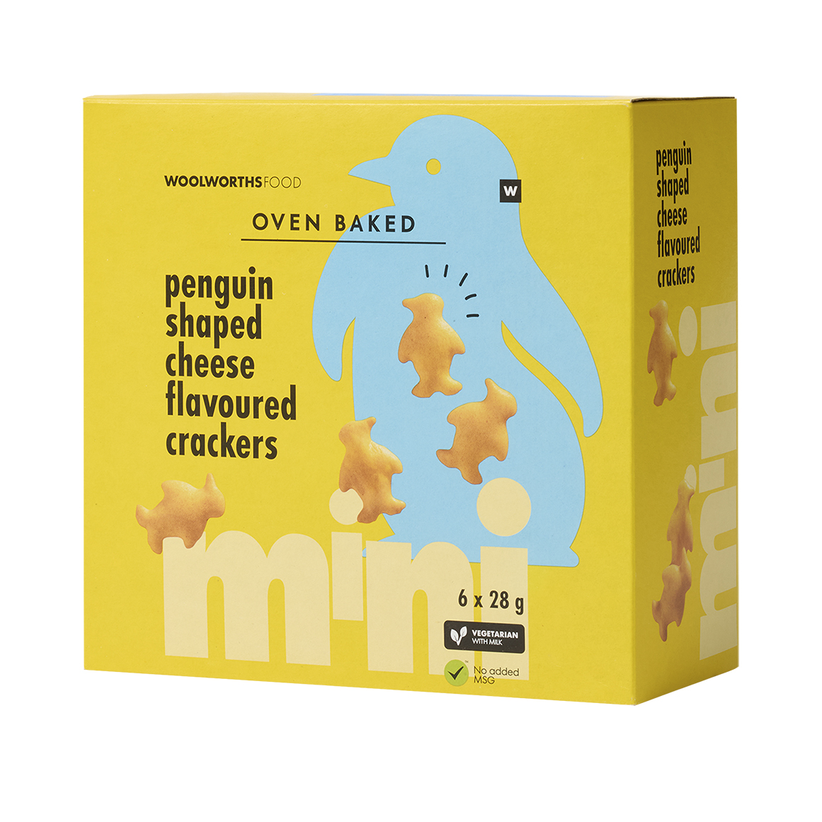 Playful Penguins Cheese Flavoured Mini Crackers 6 x 28 g