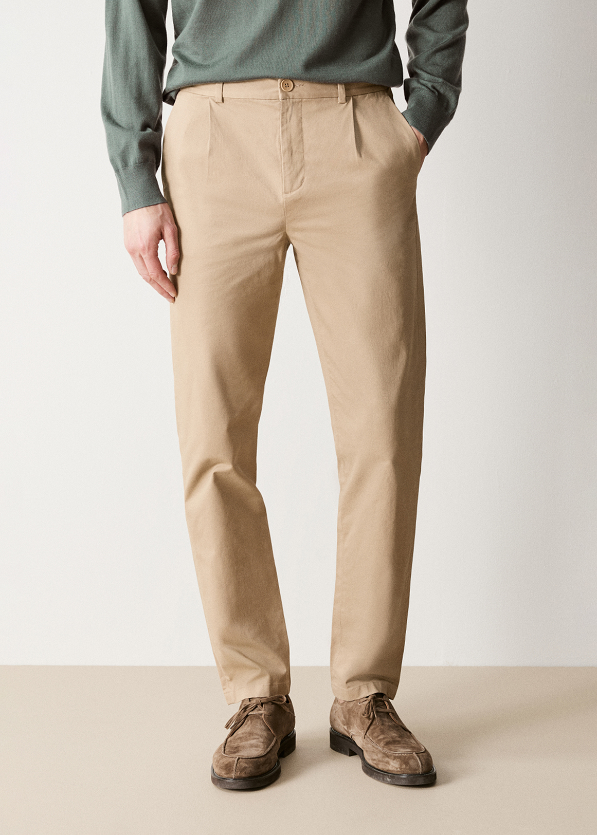 Pleat Front Chino Pant | Woolworths.co.za