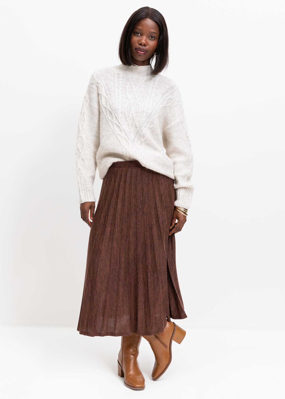 Pleated Midi Skirt | Woolworths.co.za