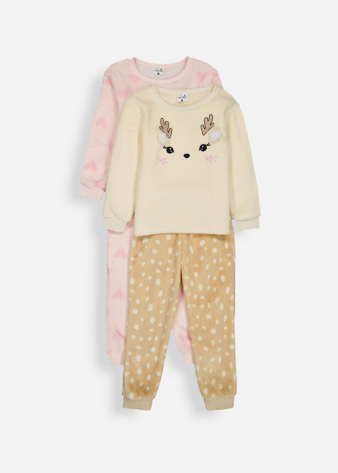 Plush Deer Heart Pyjamas 2 Pack | Woolworths.co.za