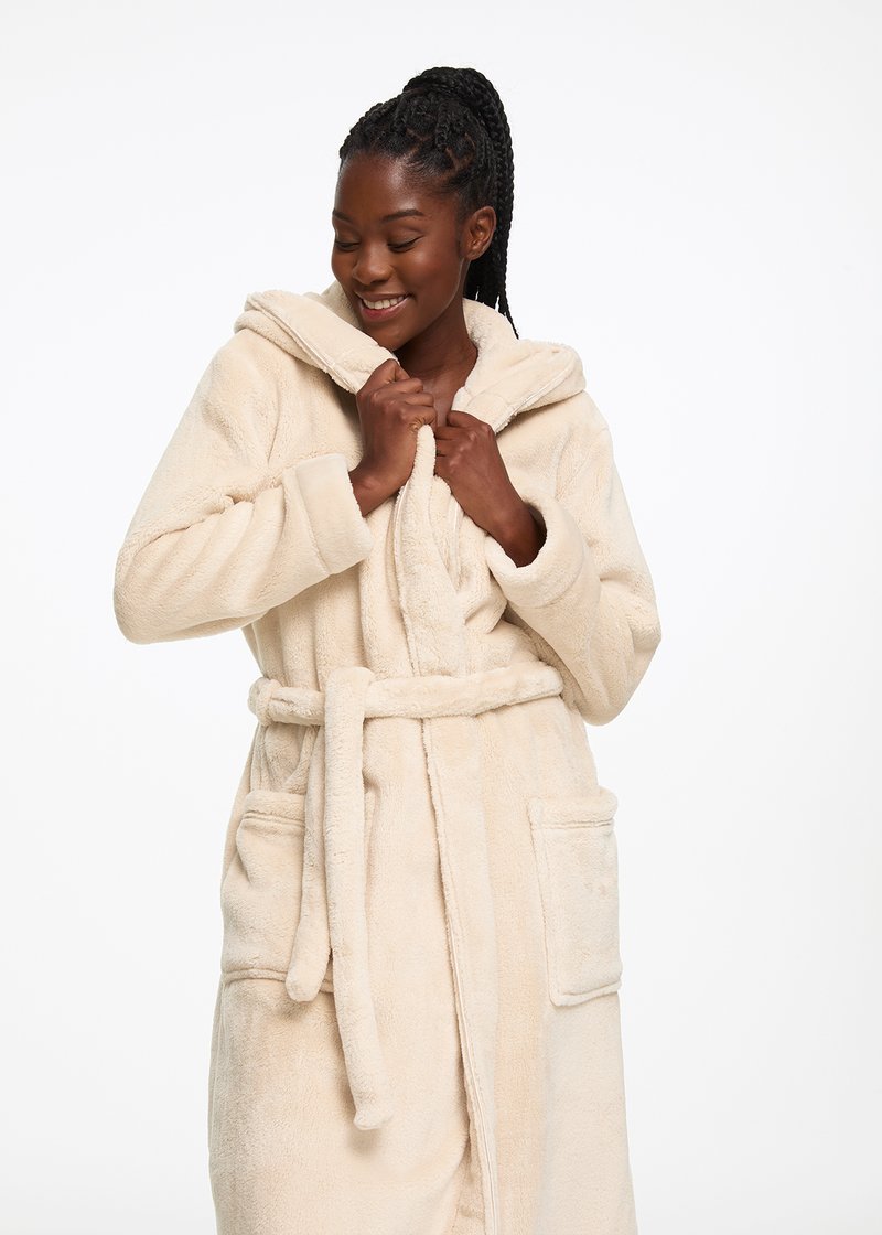 Fleece Dressing Womens Fluffy Housecoat Fluffy Short Housecoat