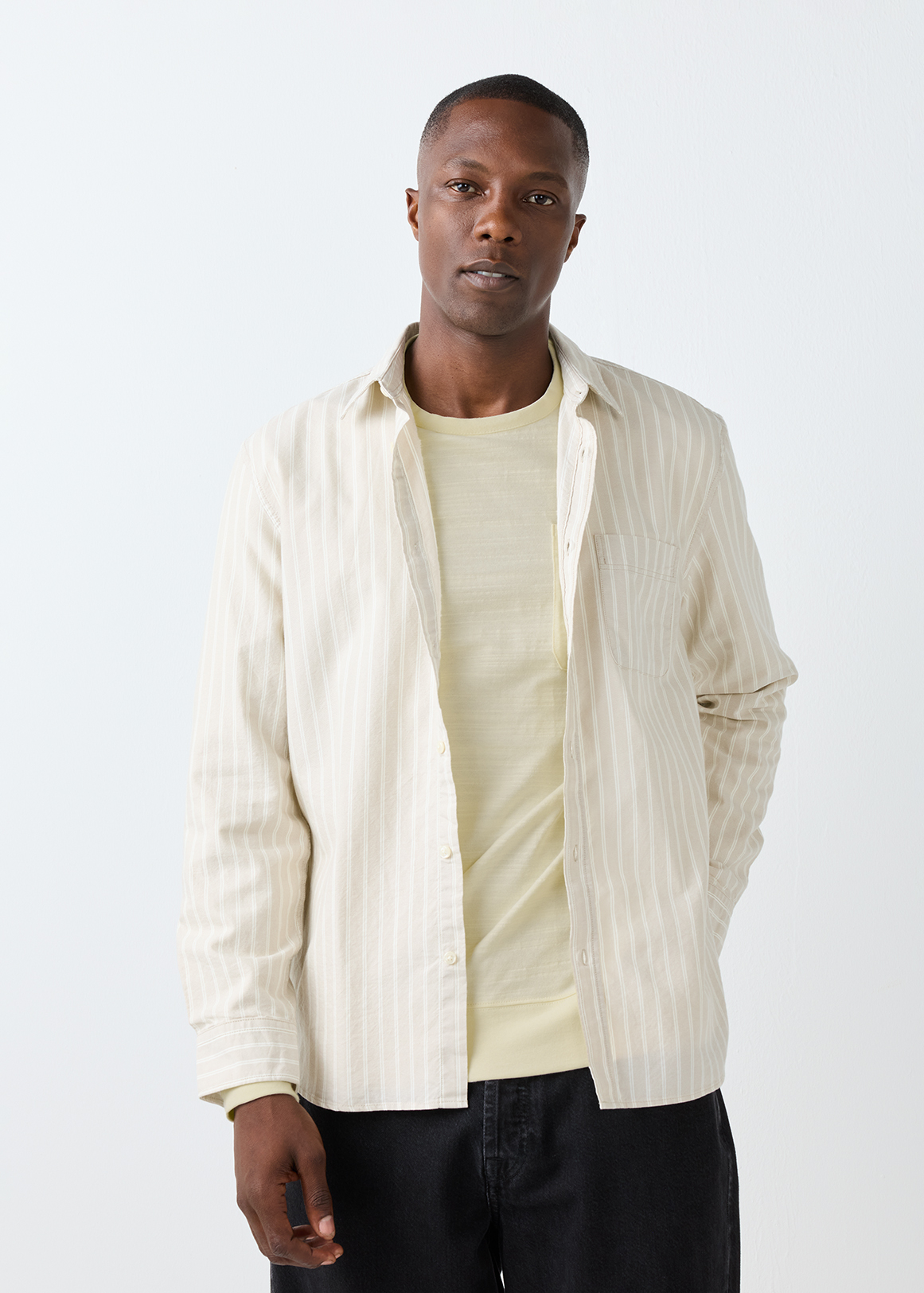 Pocketed Slub Cotton T-shirt