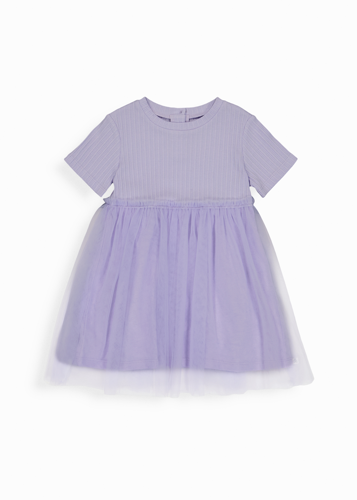 Pointelle Tulle Combo Party Dress
