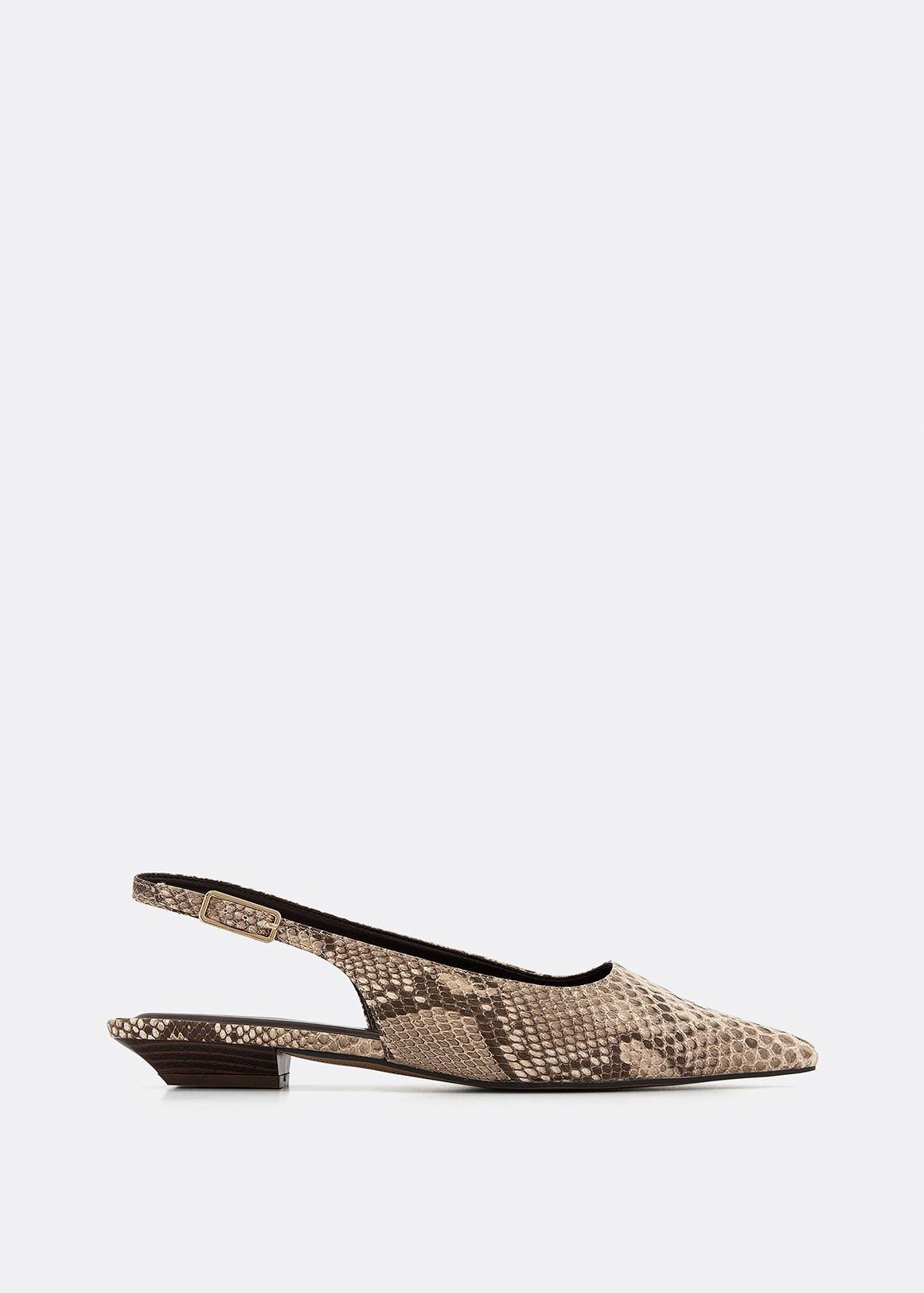 Pointy Slingback Faux Suede Pumps