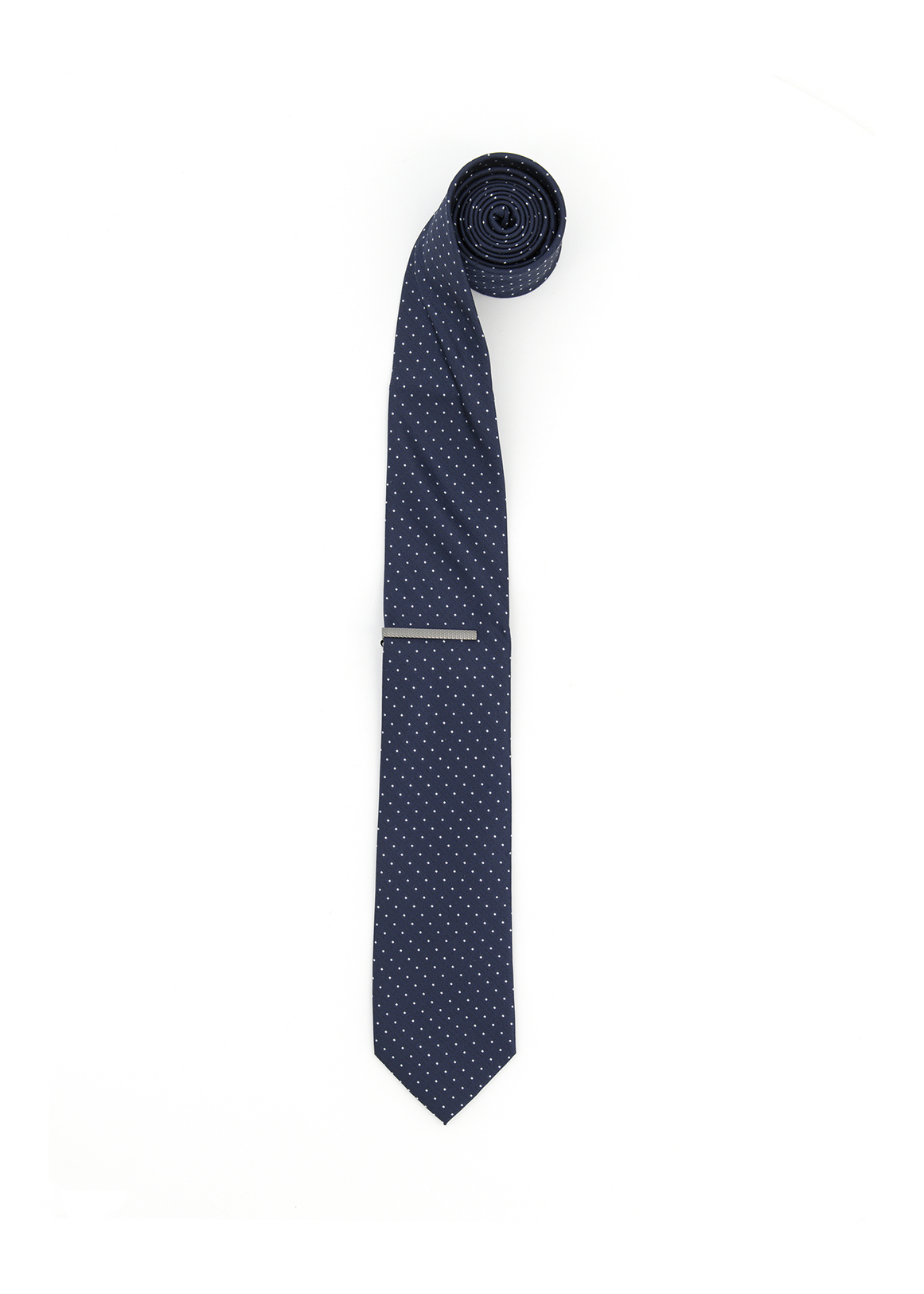 Polka Dot Tie & Tie Bar Set
