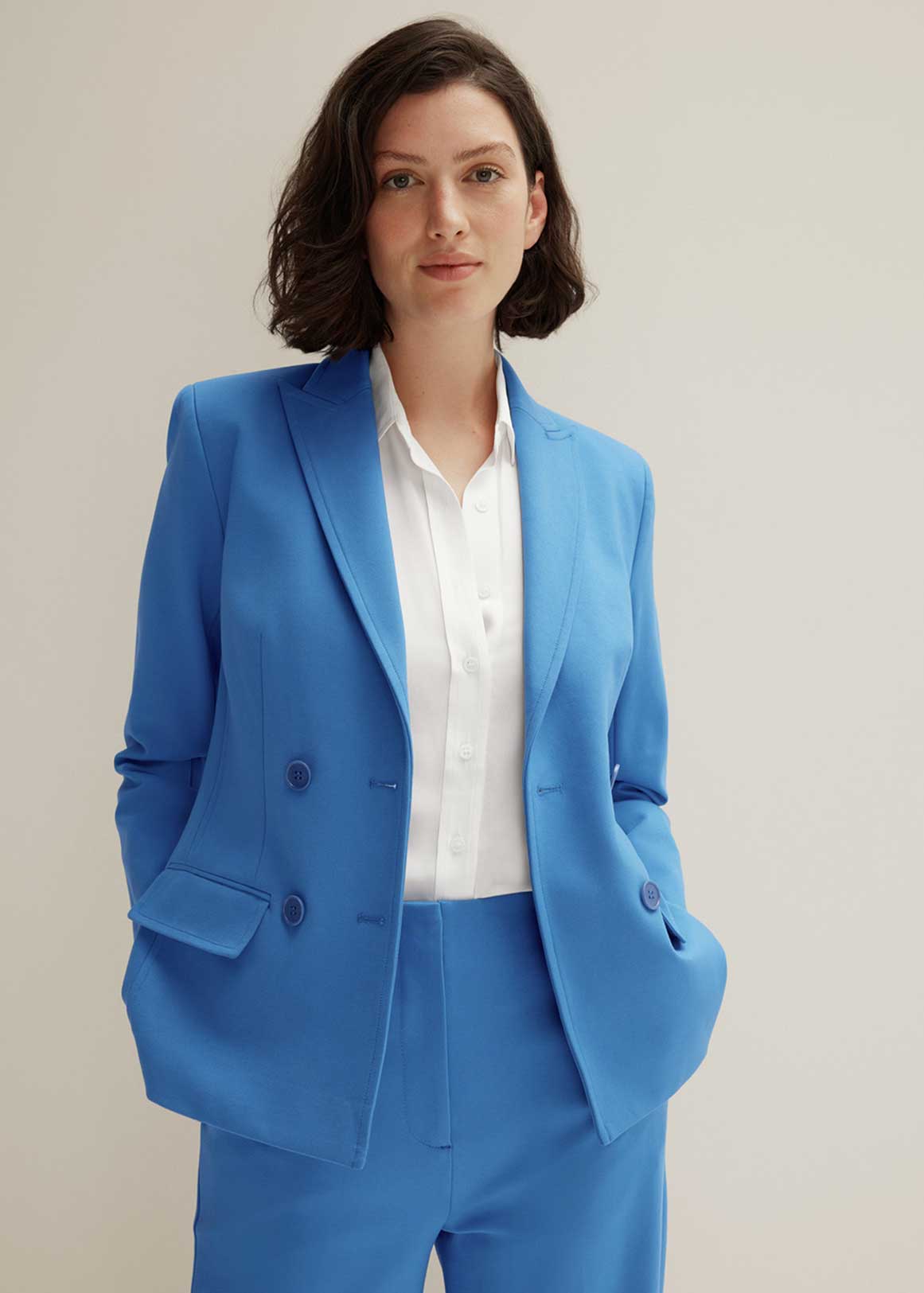 Ponte Double Breasted Blazer | Woolworths.co.za