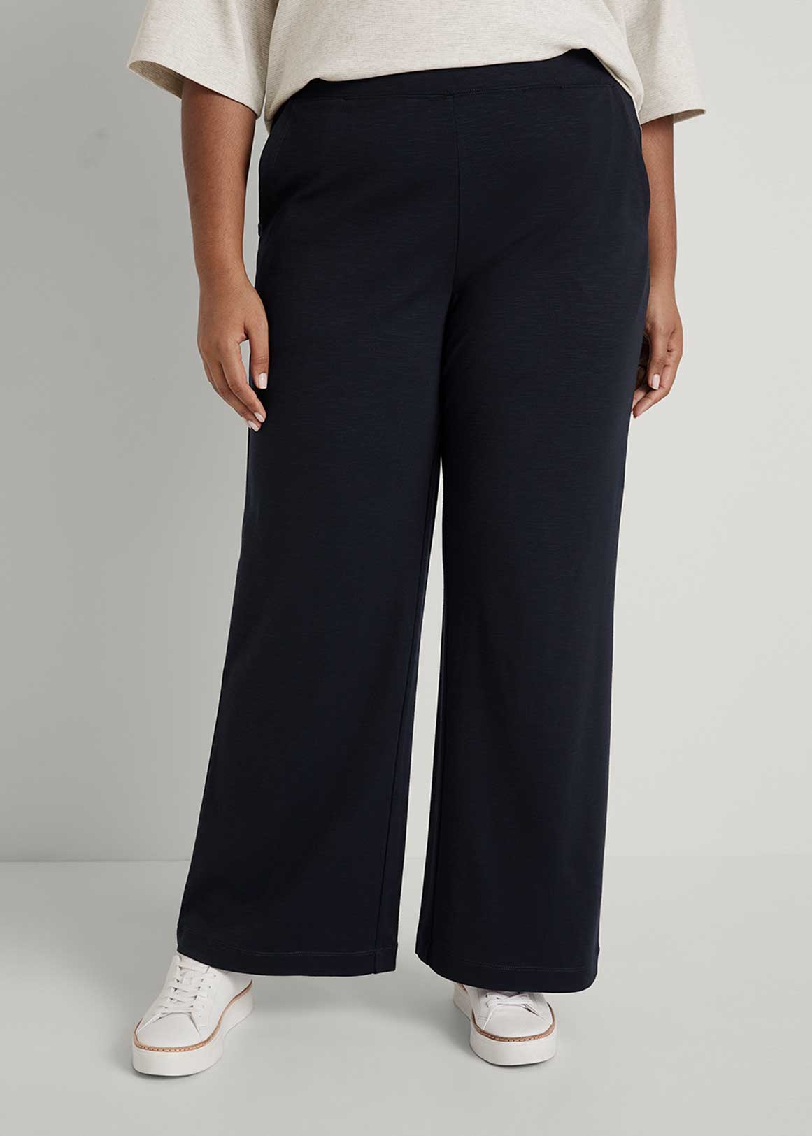 Ponte Wide Leg Relaxed Pant | Woolworths.co.za