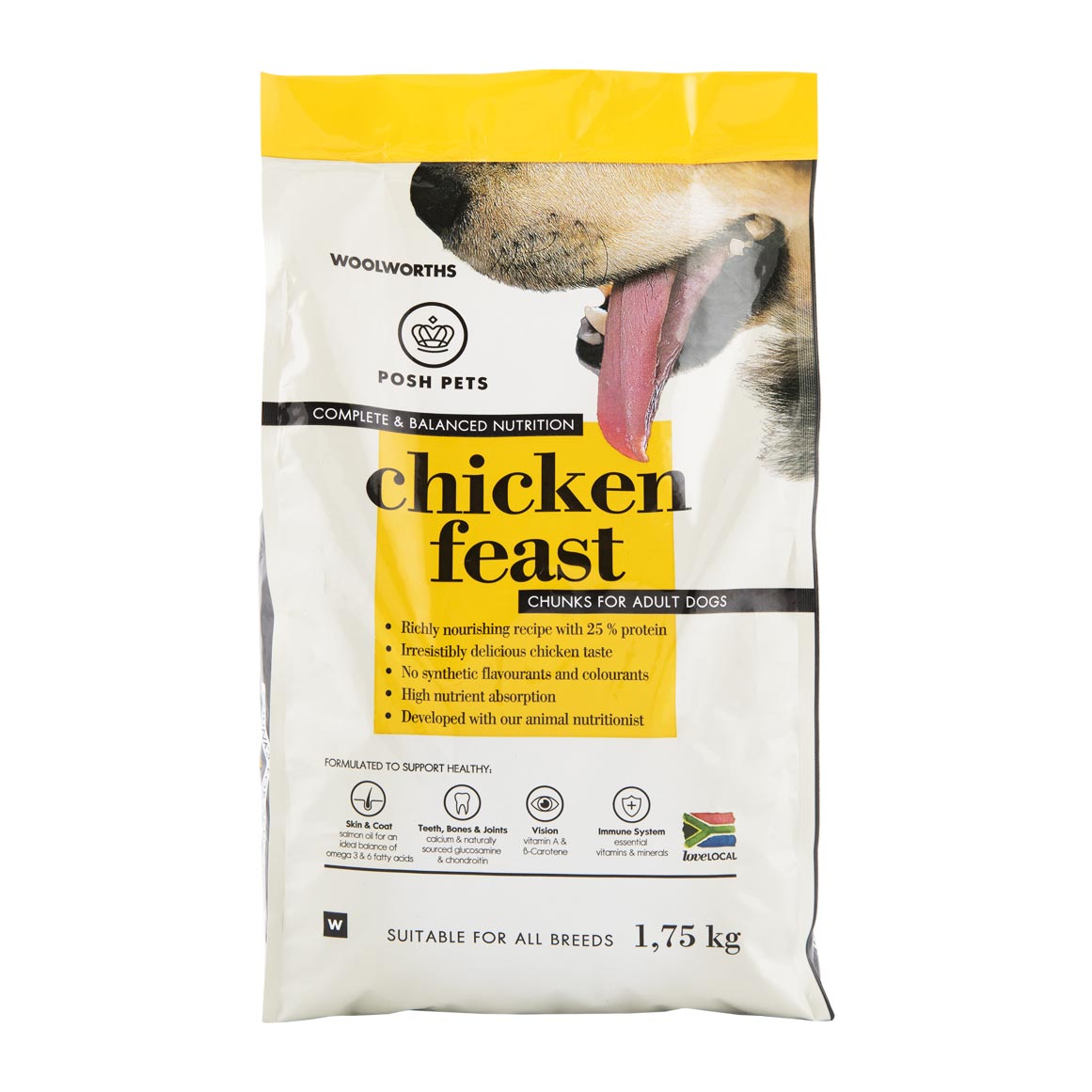 Posh Pets Chicken Feast Adult Dog Food Chunks 1.75 kg | Woolworths.co.za