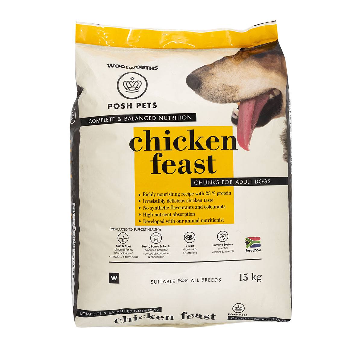 Posh Pets Chicken Feast Adult Dog Food Chunks 15 kg | Woolworths.co.za