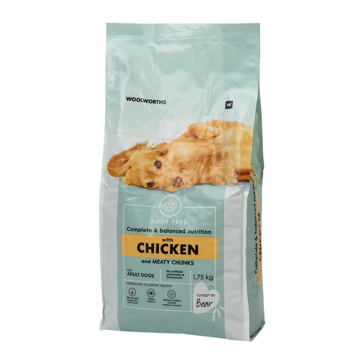 Posh Pets Chicken Flavoured Meaty Chunks Adult Dog Food 1.75 kg