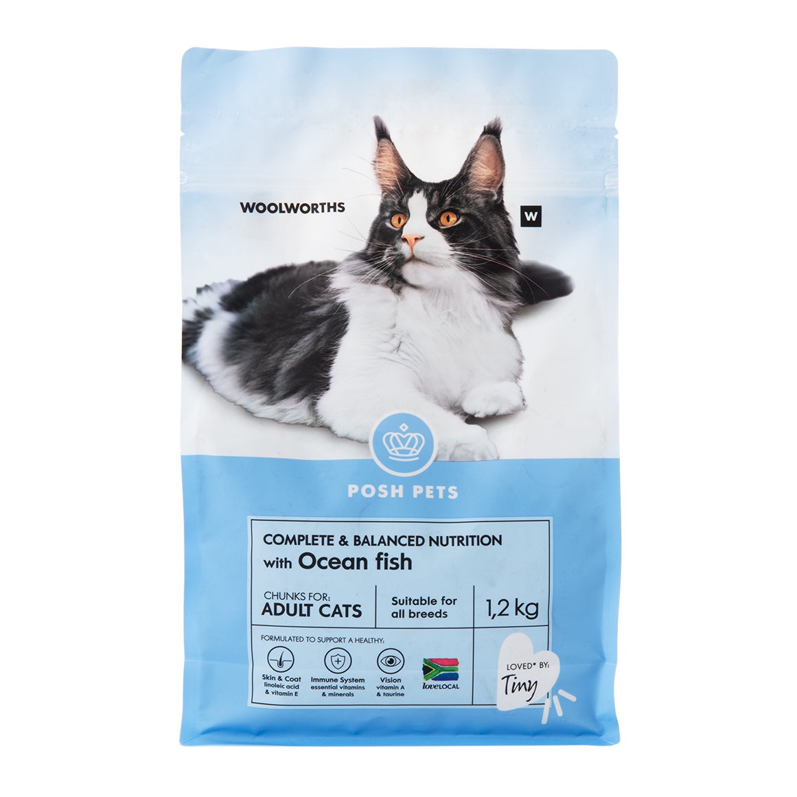 Posh Pets Ocean Fish Chunks Adult Cat Food 1.2 kg