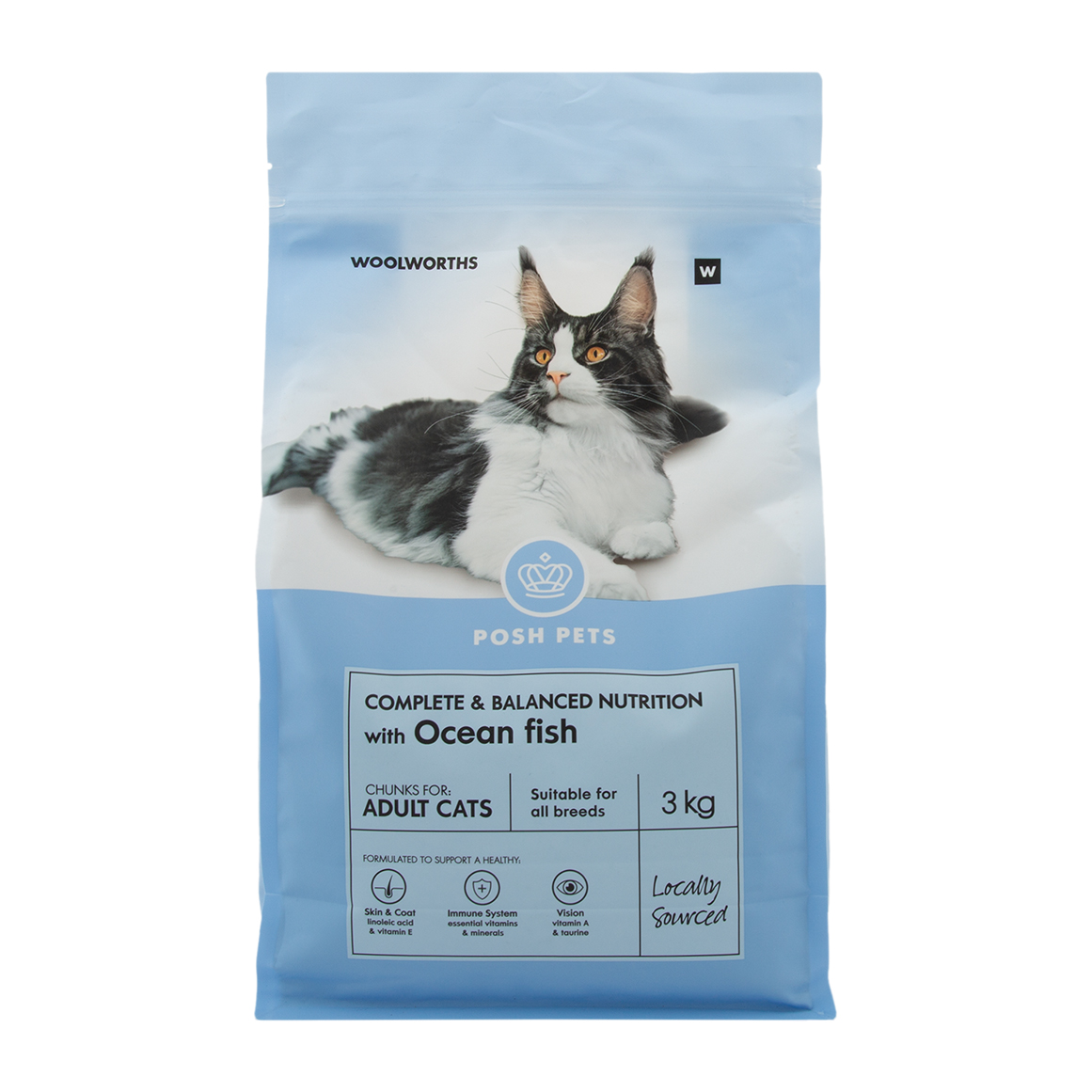 Posh Pets Ocean Fish Chunks Adult Cat Food 3 kg